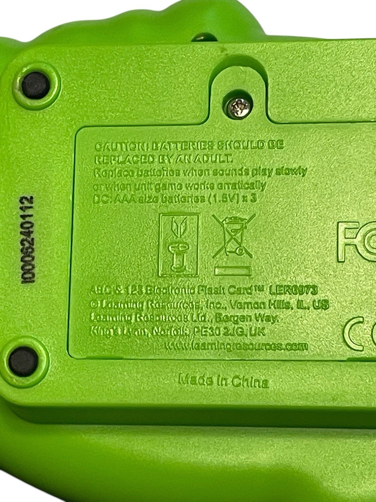 Learning Resources Electronic Handheld ABC 123 TESTED