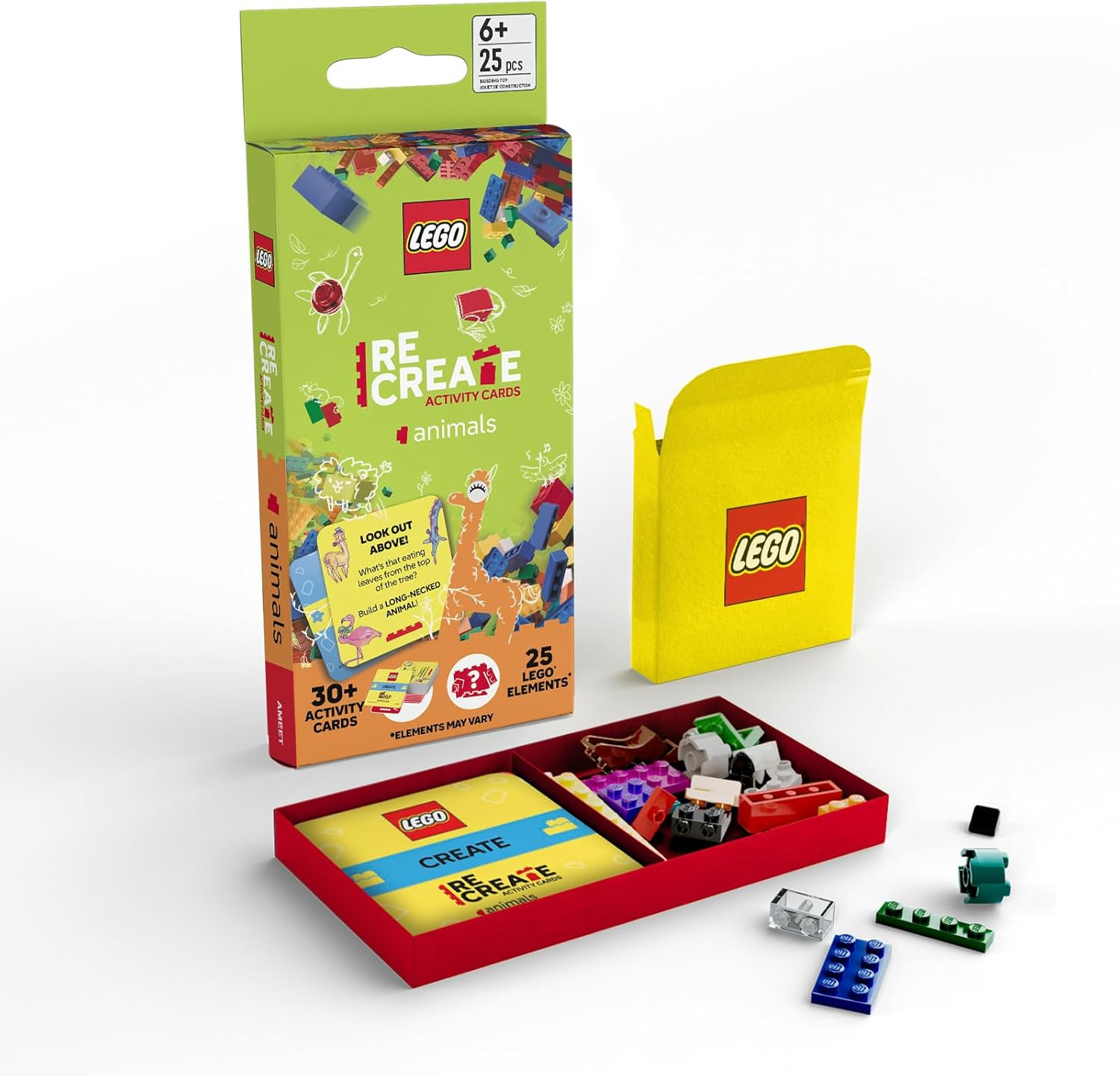 LEGO Recreate Activity Cards – Animals | Creative Building Game with 30+ Activit