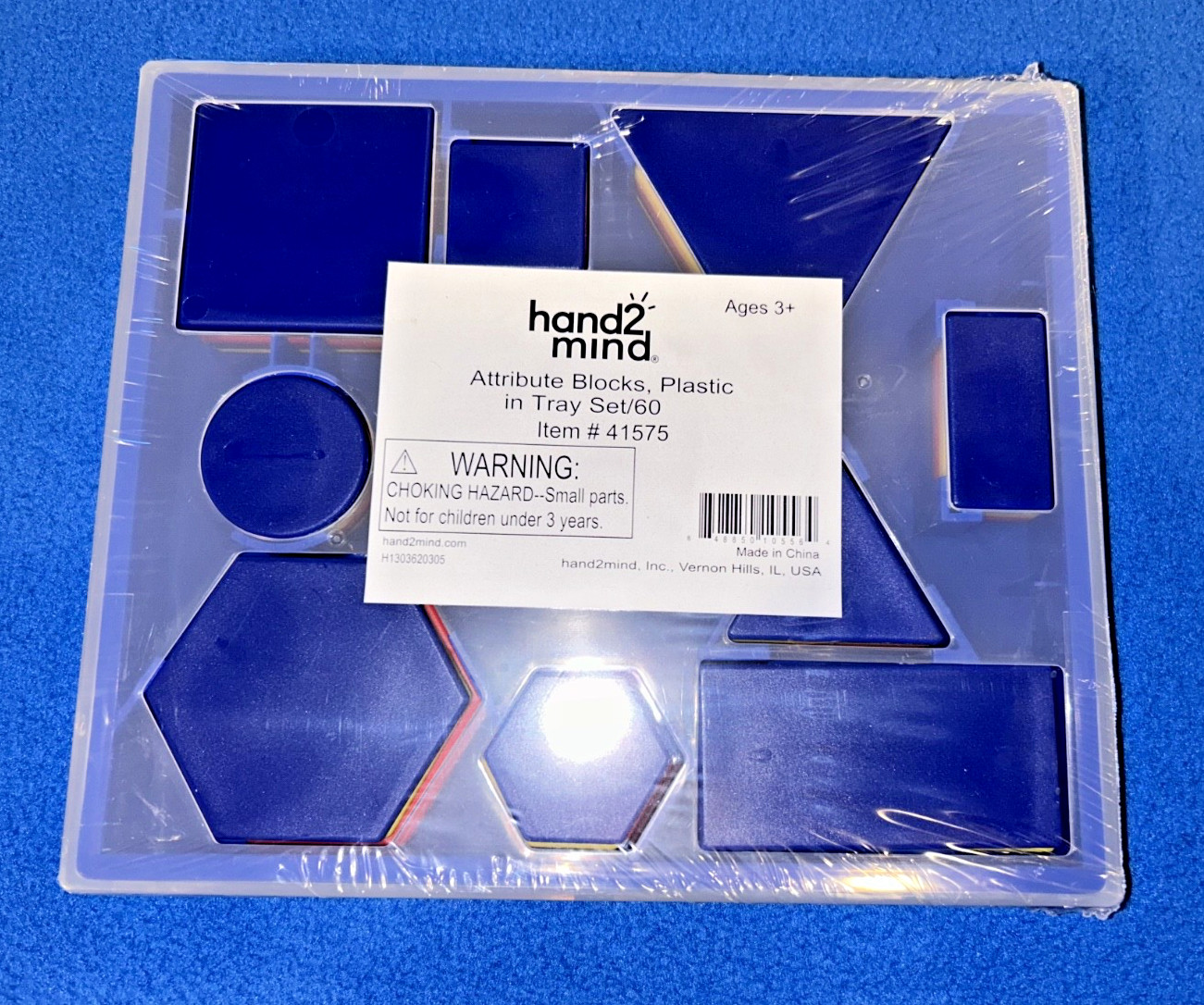 Hand2mind Attribute Blocka Plastic in Tray Set of 60 Item #41575