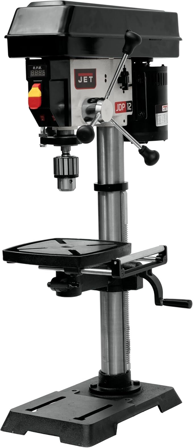 JET 12-Inch Benchtop Drill Press, Variable Speed, 1/2 HP, 115V 1Ph (Model