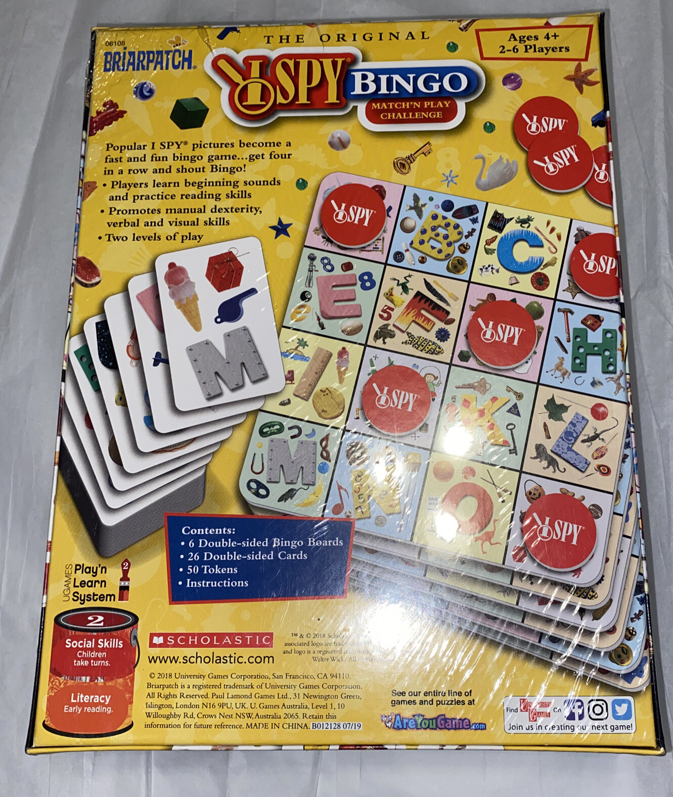 Briarpatch I Spy Bingo Play N Learn System Homeschooling New Sealed