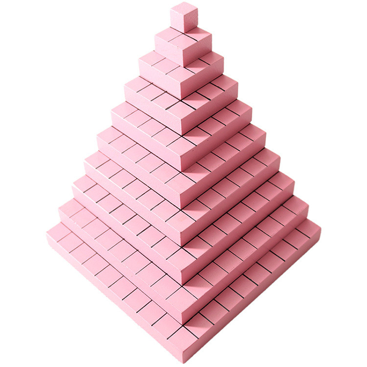 Children’s Mathematics Teaching Toy Cube Tower Early Childhood Education Puzzle