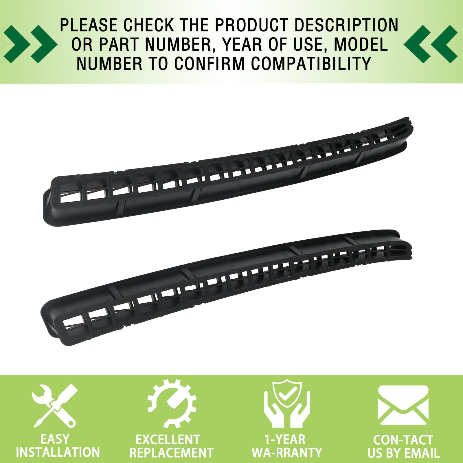 Hard Top Exhauster Vent Grille Pair Left & Right 1997-2002 Jeep Wrangler TJ