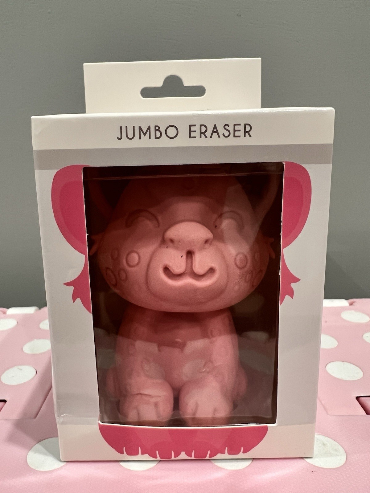 Jumbo Big Pink Baby Leopard Eraser Can Be Disassemble/Reassemble Eraser 4”