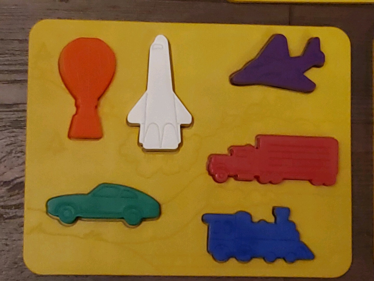 Vintage Discovery Toys Place and Trace Puzzle for 24+ Months Animals Vehicles