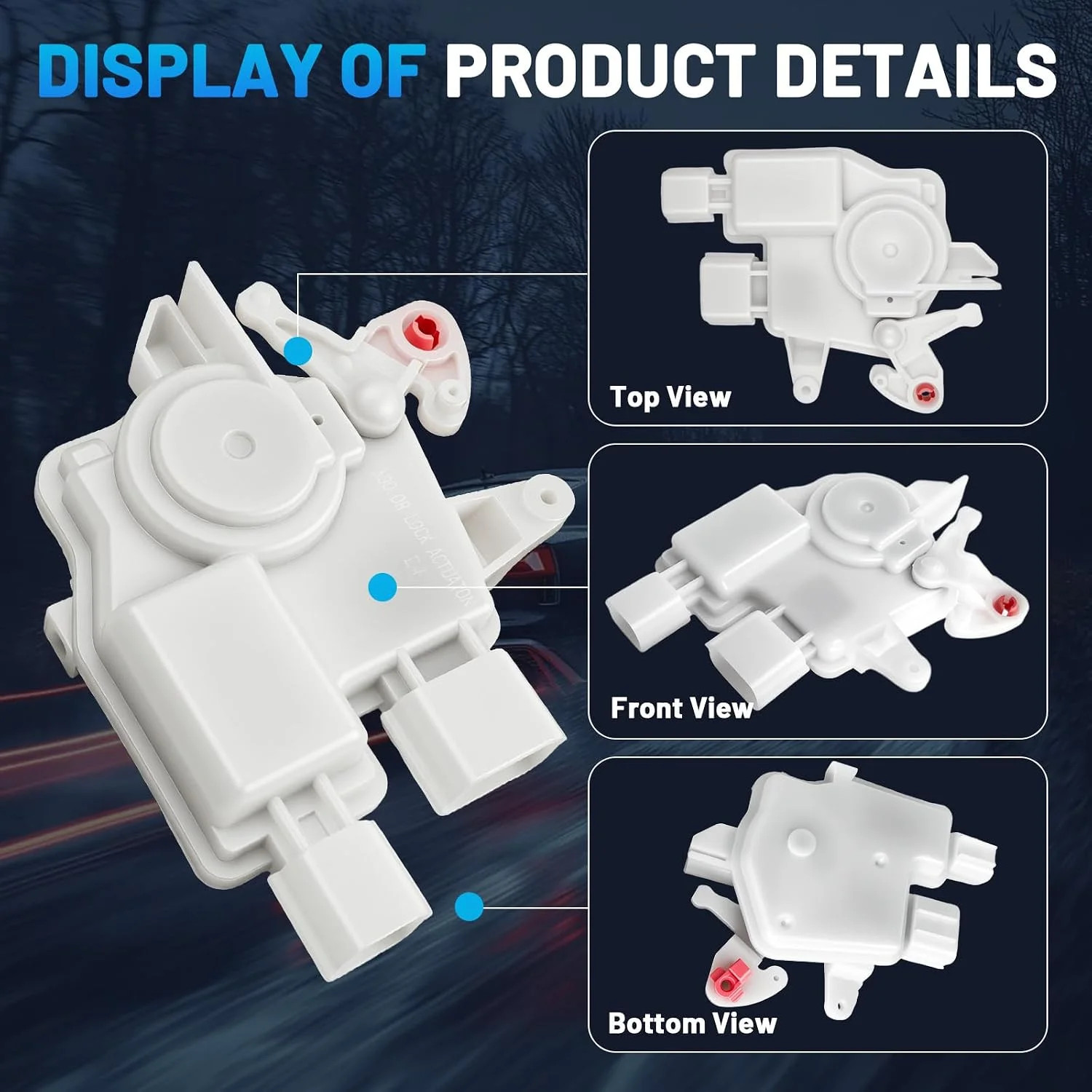 Door Lock Actuator Driver Side Front Left Door Latch Assembly Compatible with Ho