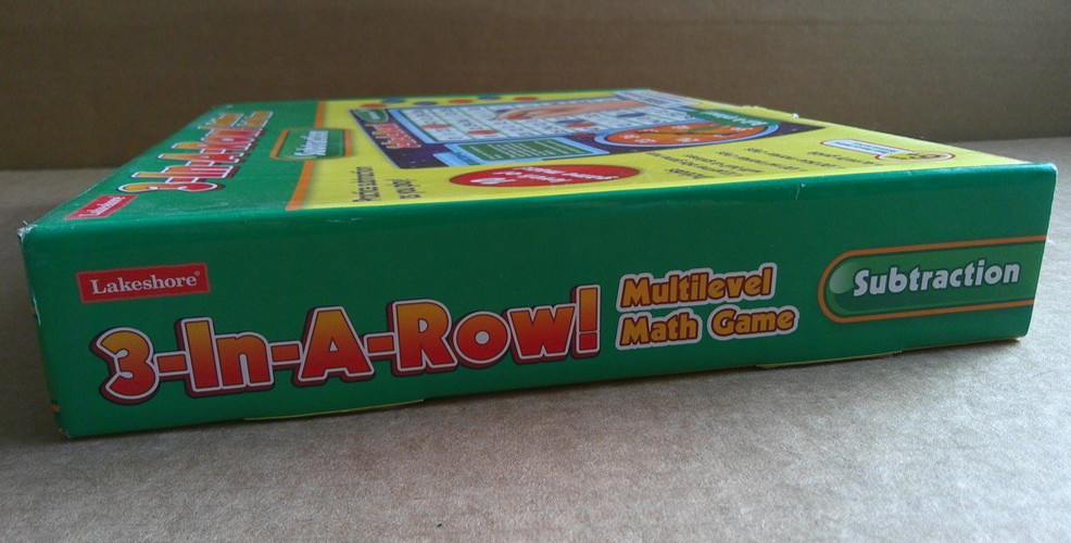 Lakeshore Learning – 3-in-A-Row! Multilevel Math Game – Subtraction # FF547