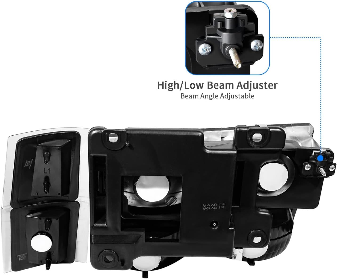 Headlight Assembly with 1994-1999 Chevy Silverado 1500 2500 3500, Suburban 1500