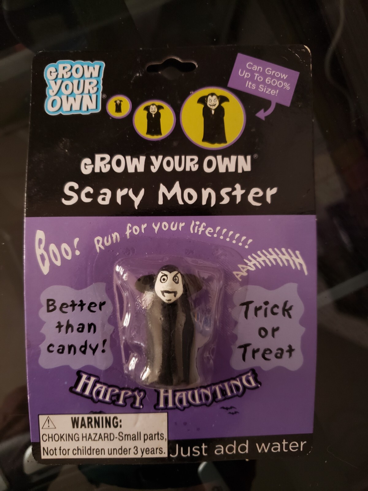 Grow Your Own Scary Monster – Just Add Water – Choose Dracula, Frankenstein or M