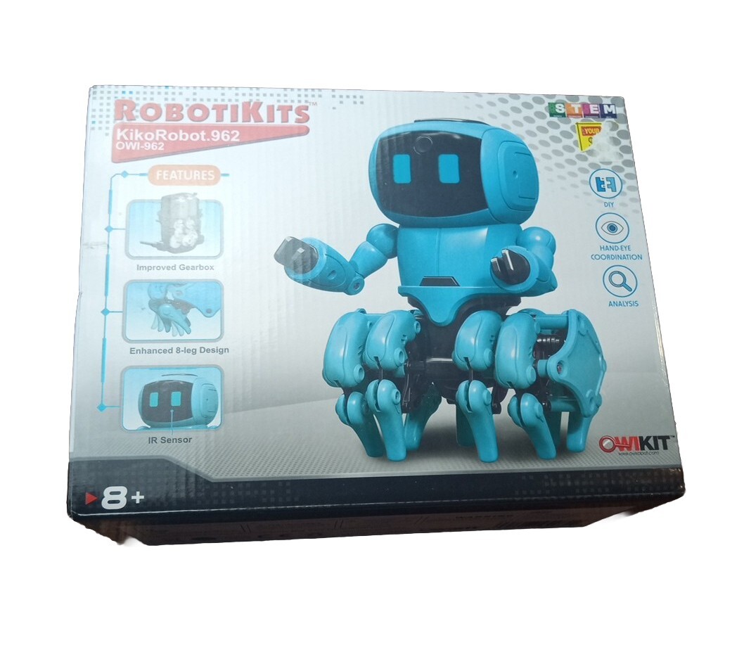KikoRobot.962 STEM “Robotikits” Robot Assembly Kit with I/R & Al Technology