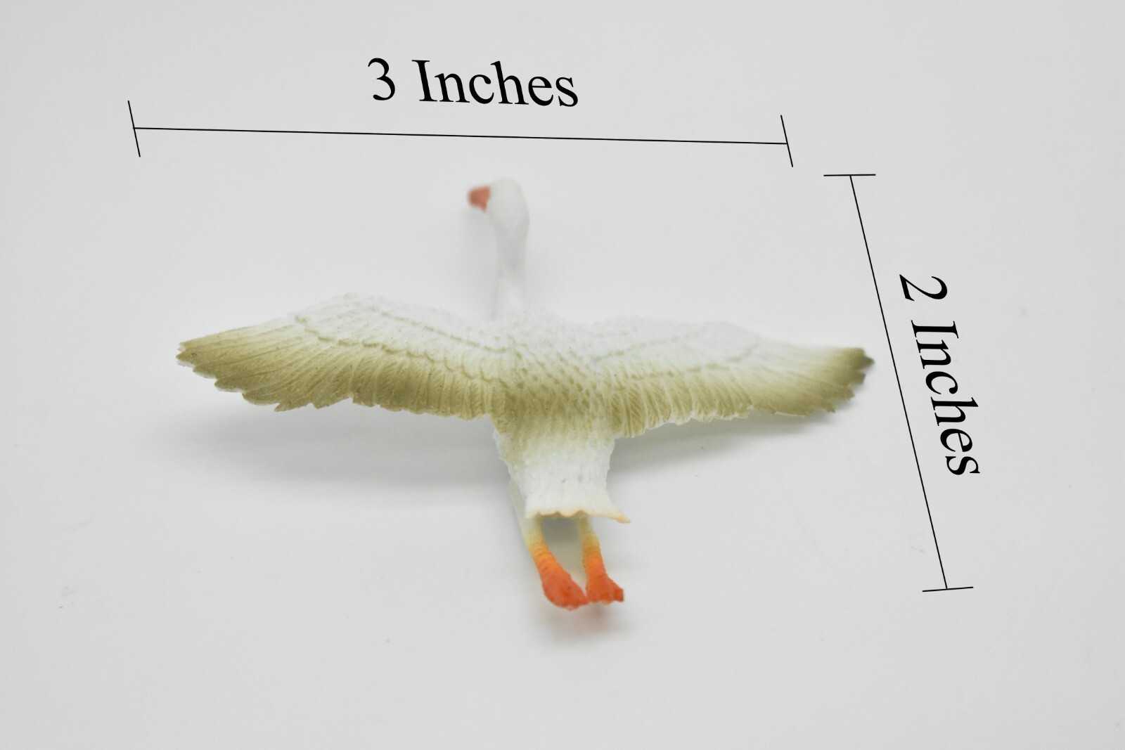 Stork, Flying, Toy Bird, Very Nice Plastic Model 3 Inch F613 B124