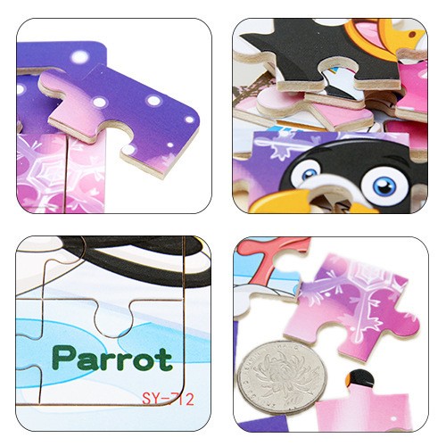 Children’s poultry animal wooden puzzle