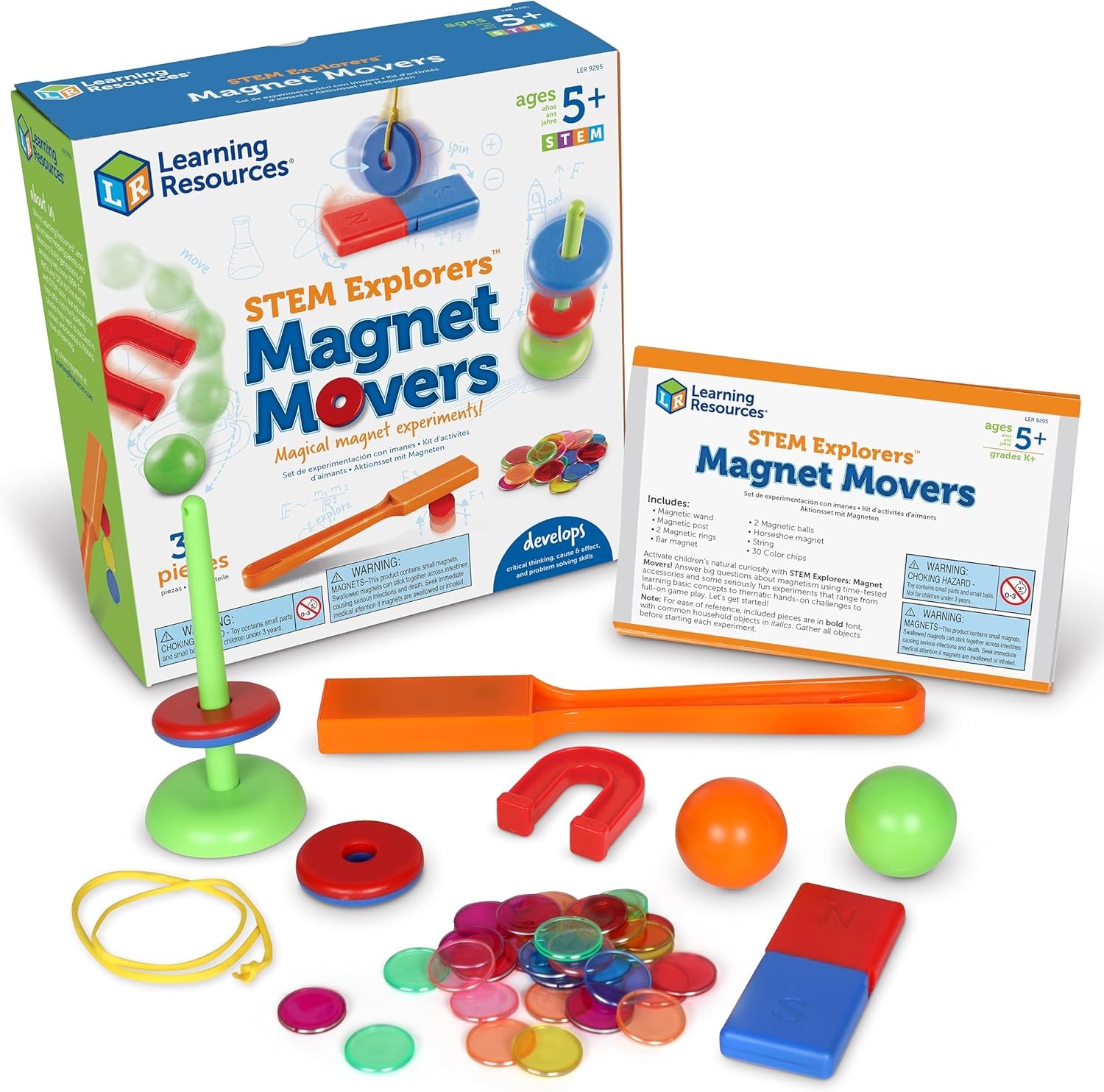 Learning Resources STEM Explorers Magnet Movers – Science For Kids Sensory Bin,