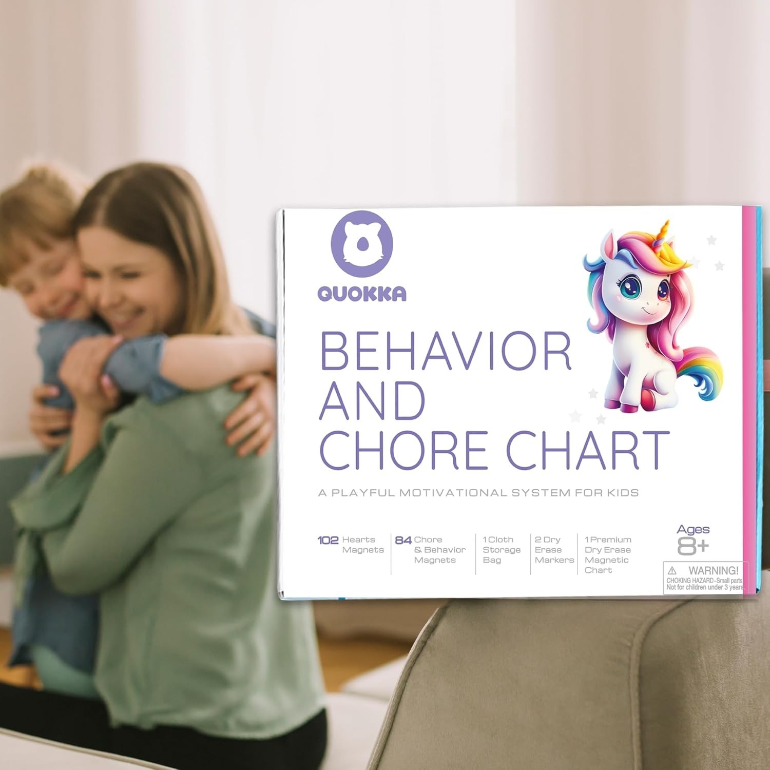 Magnetic Kids Chore Chart – Behavior Chore Chart for Kids at Home – Pink Rewa…
