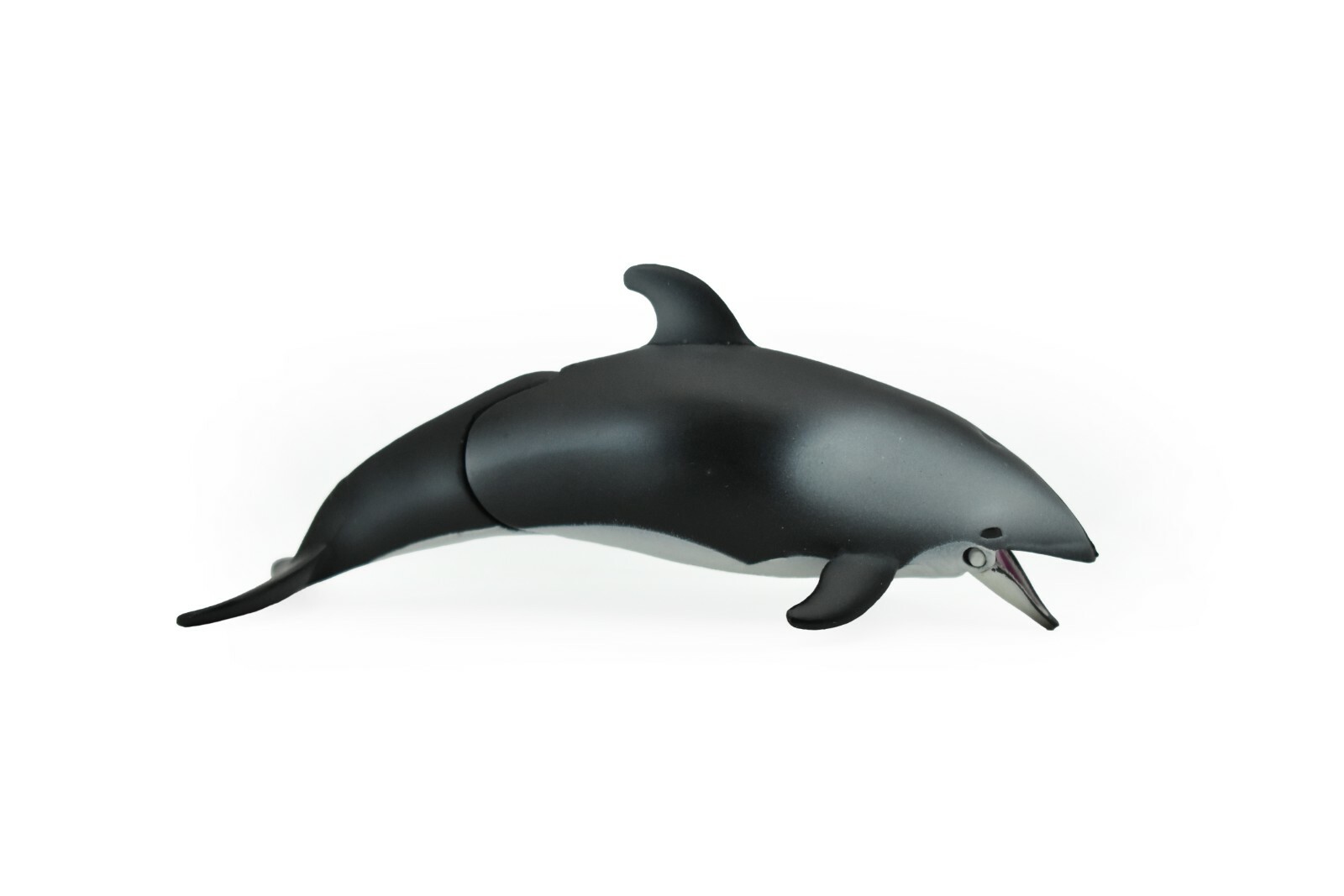 Dolphin, White Sided, With Moveable Parts, Quality Plastic Replica 4″ F095