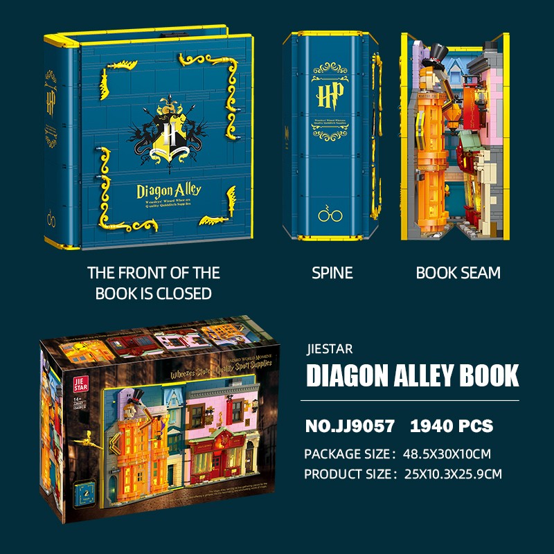 Diagon Alley Book: Weasleys’ Joke Shop / Quidditch Boutique Building Block Set