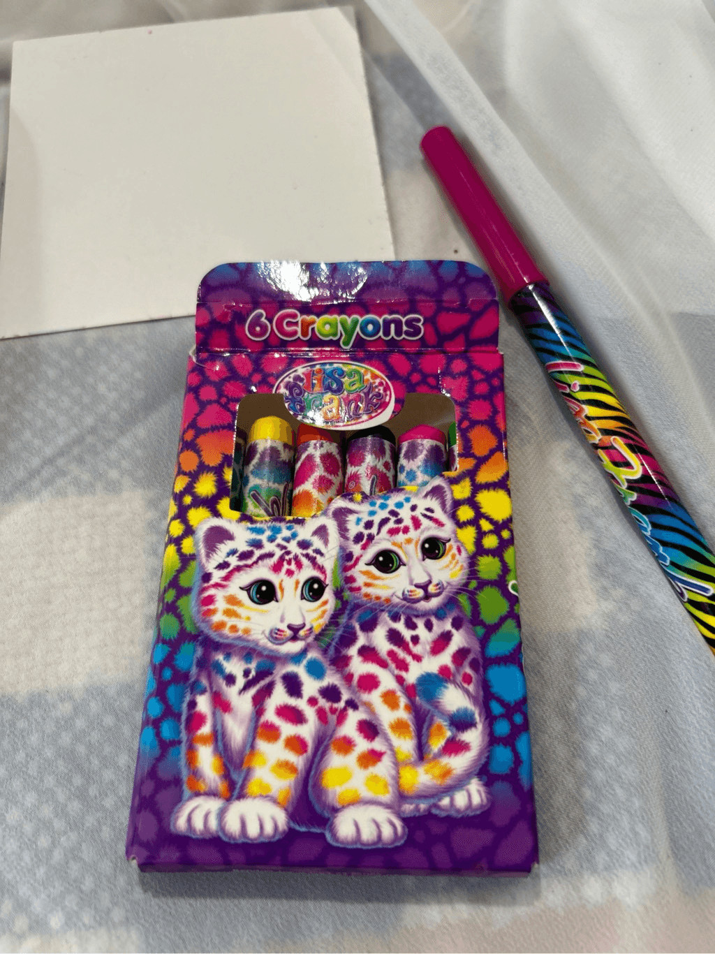 Lisa Frank Crayons and Marker Used