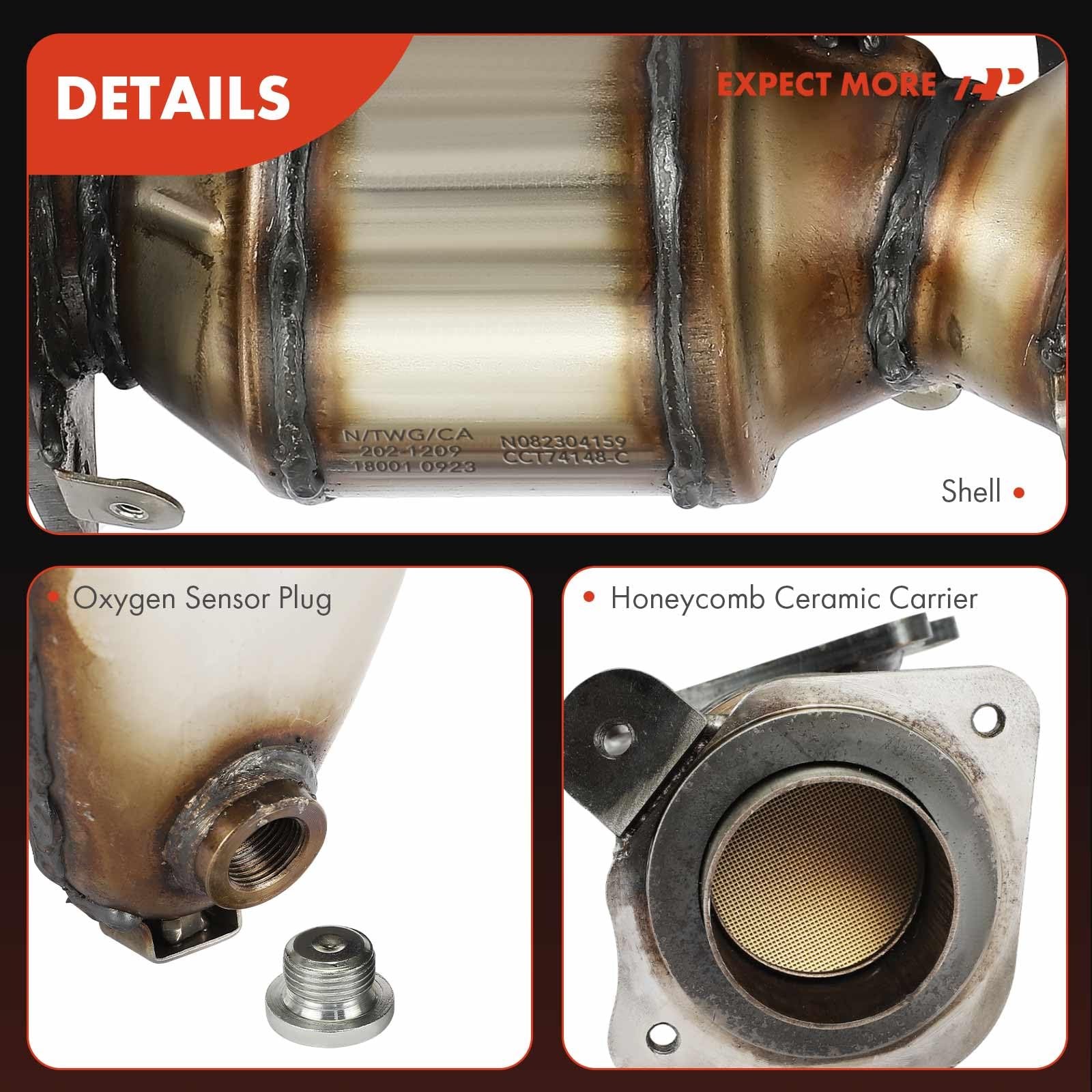 Catalytic Converter Kit For Honda CR-V CRV 2010-2011 2.4L Replace# 18190REZA00