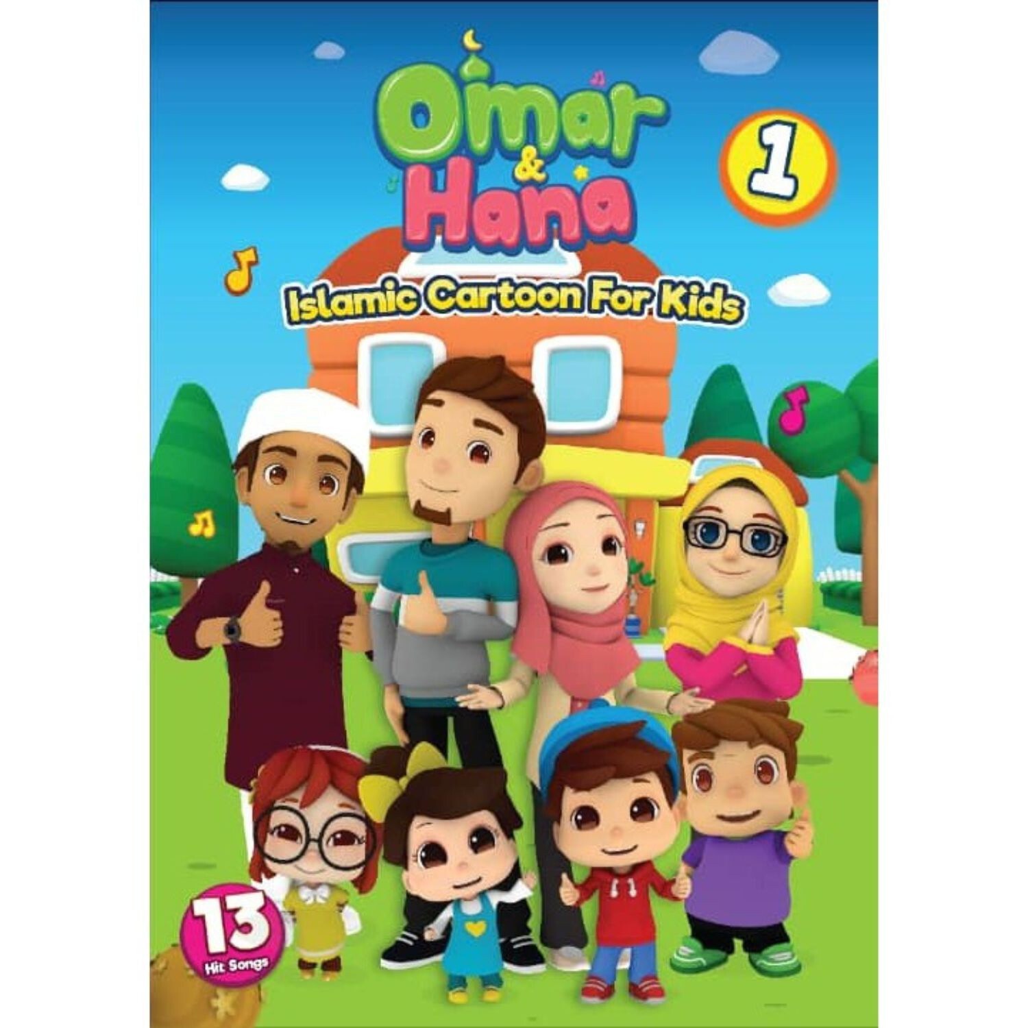 OMAR & HANA Islamic Cartoon For Kids Vol.1 ENGLISH DVD For Kids Song Video Music