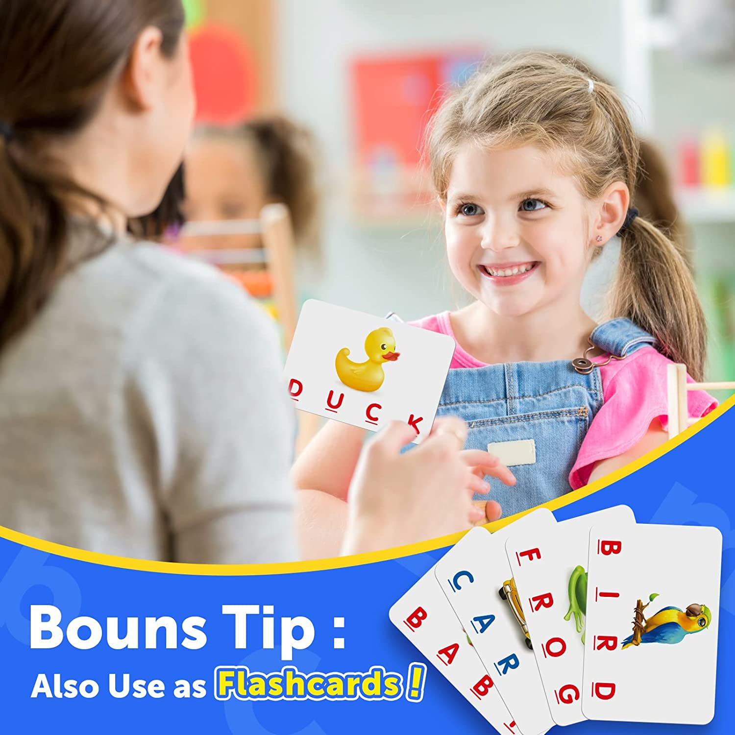 Learning Games for Kids Ages 3-8, Matching Letter Game for Kids Toys Ages 3-8 Ed