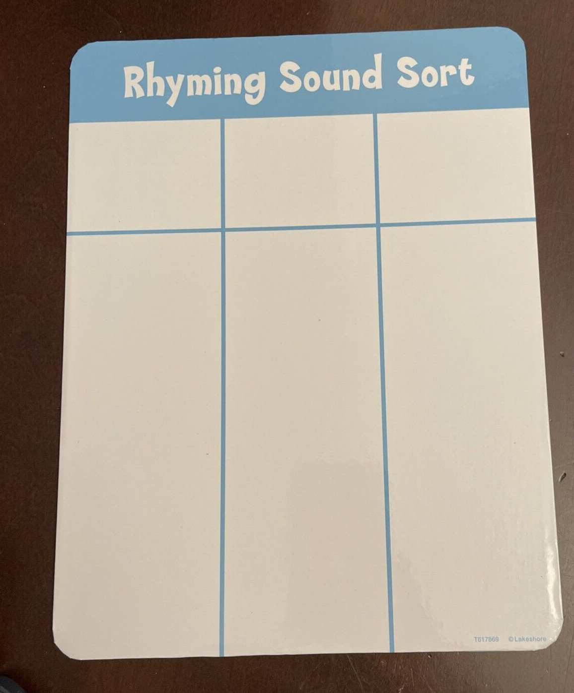Lakeshore Rhyming Sounds Magnetic Sorting Board Matching Educational Teaching