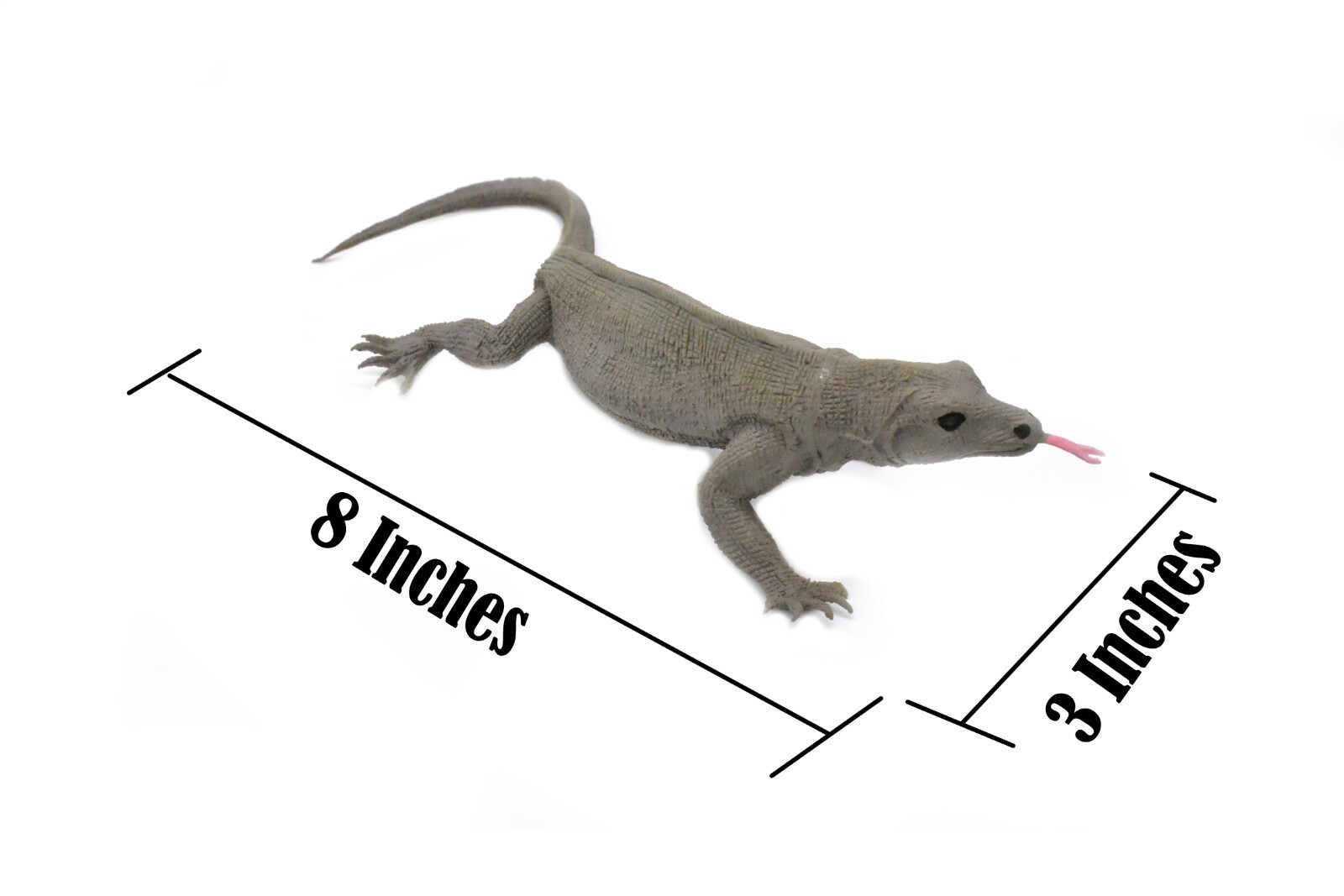 KOMODO DRAGON PLASTIC 8 INCH LONG- MULTI PACK AVAILBALE – F2051 B187