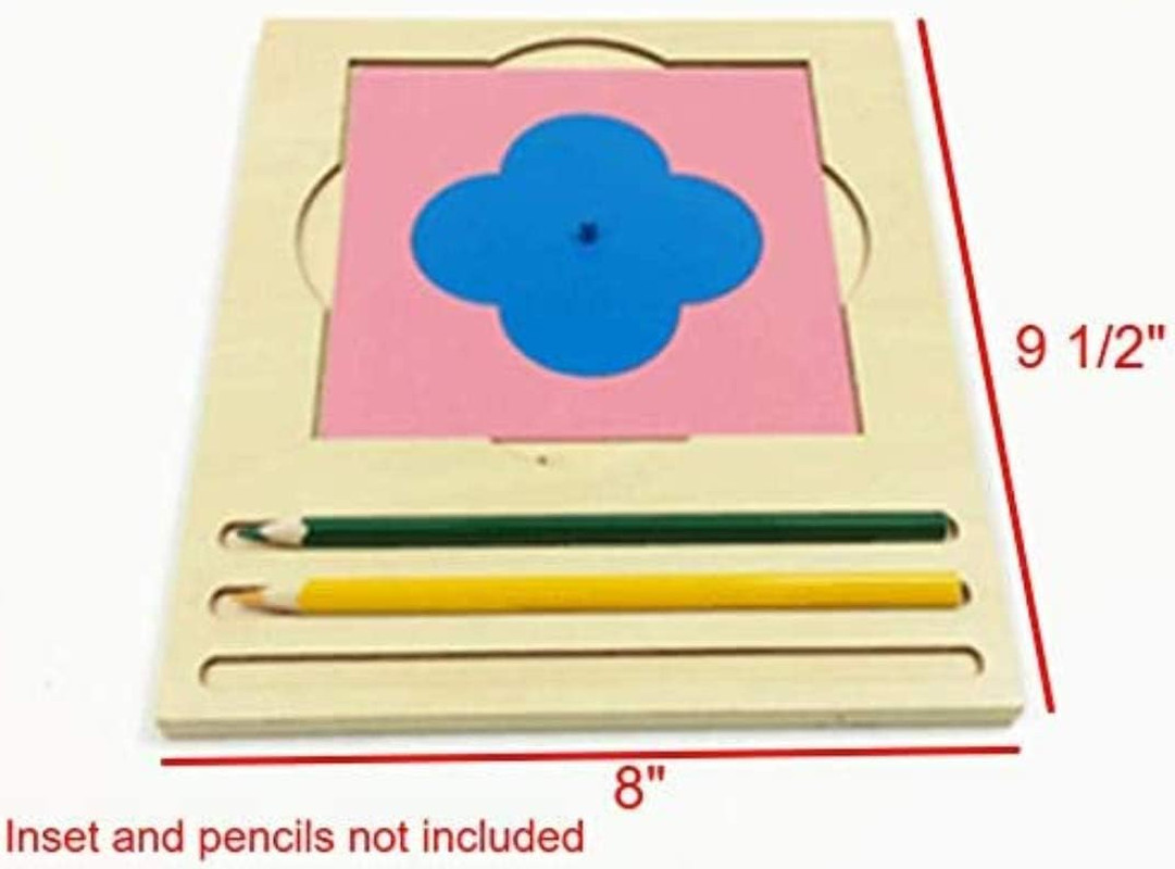 Amazing Child Single Montessori Insets Tray 9 1/2″ x 8″ (240x200mm) Board