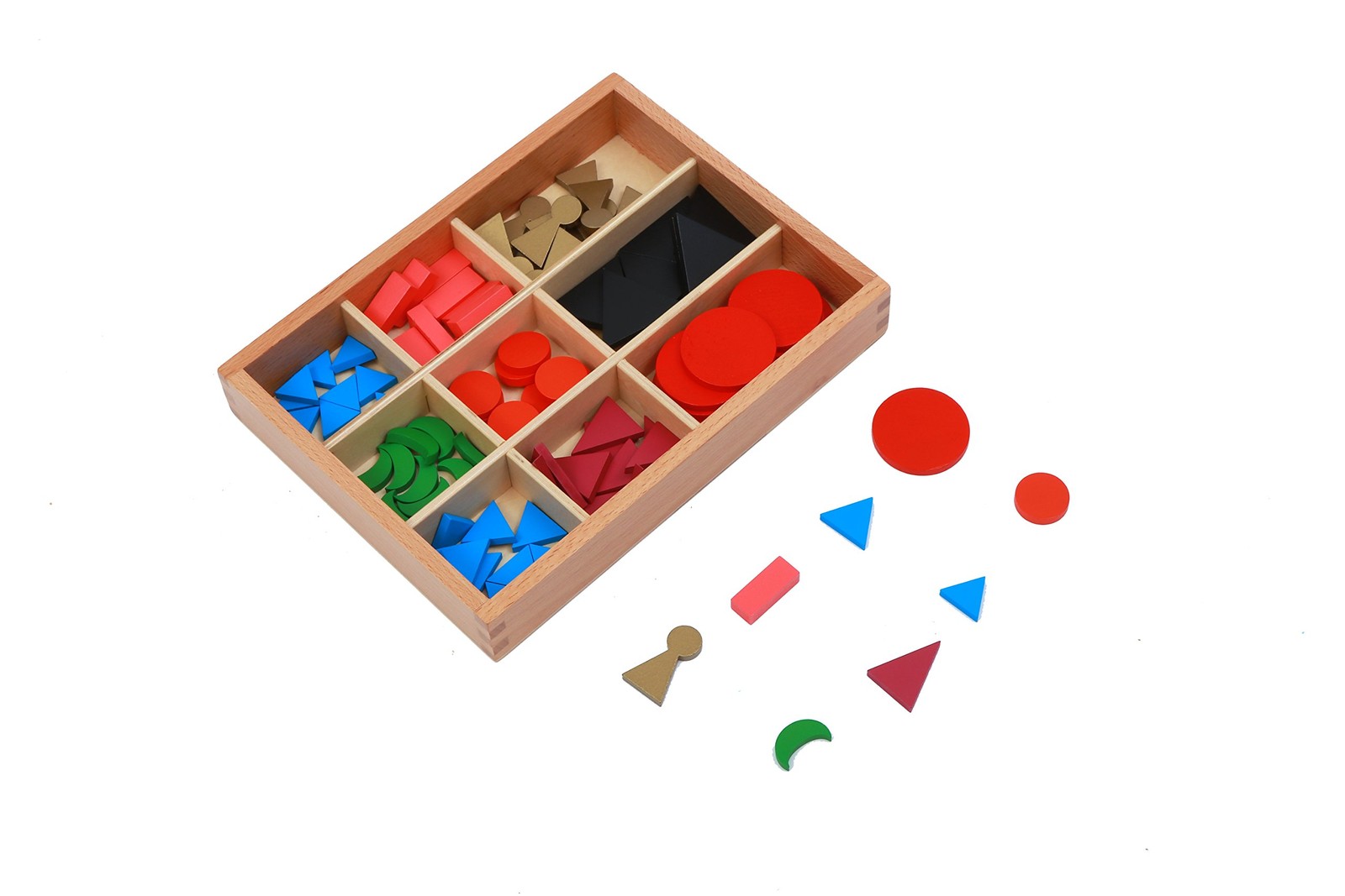 Basic Wooden Grammar Symbols with Box Montessori Grammar Learning Language De…