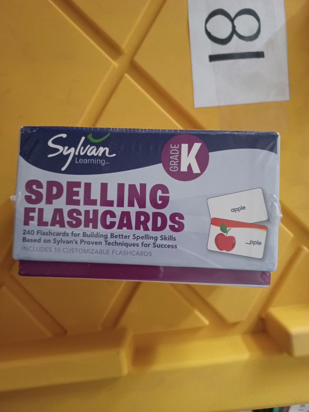 Sylvan Learning Spelling Flash Cards Grade K 240 Card Set