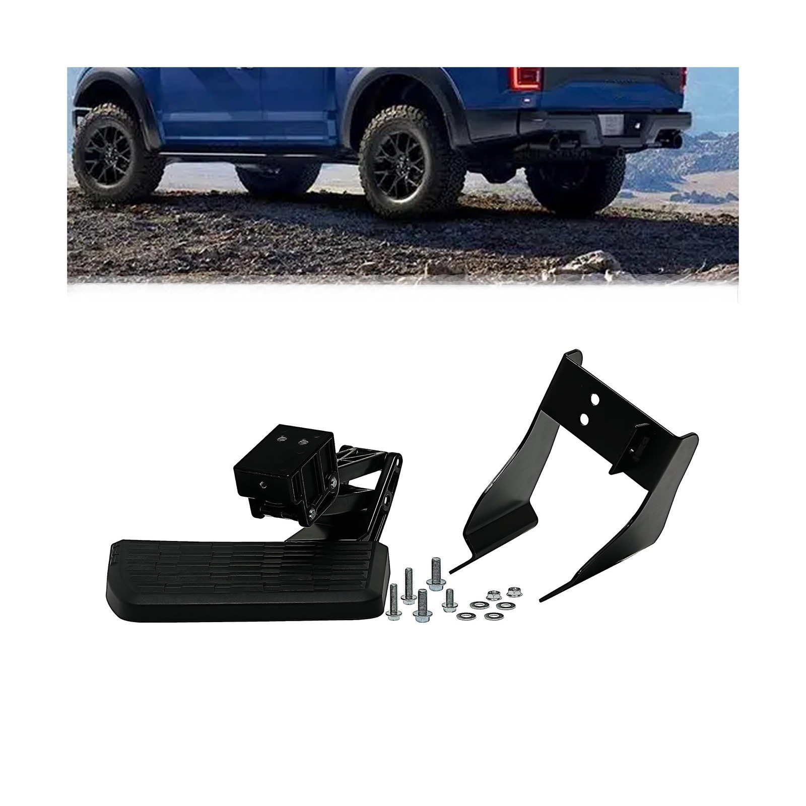 Retractable Rear Bed Step For Ford F150 2015-2020 – Folding Tailgate