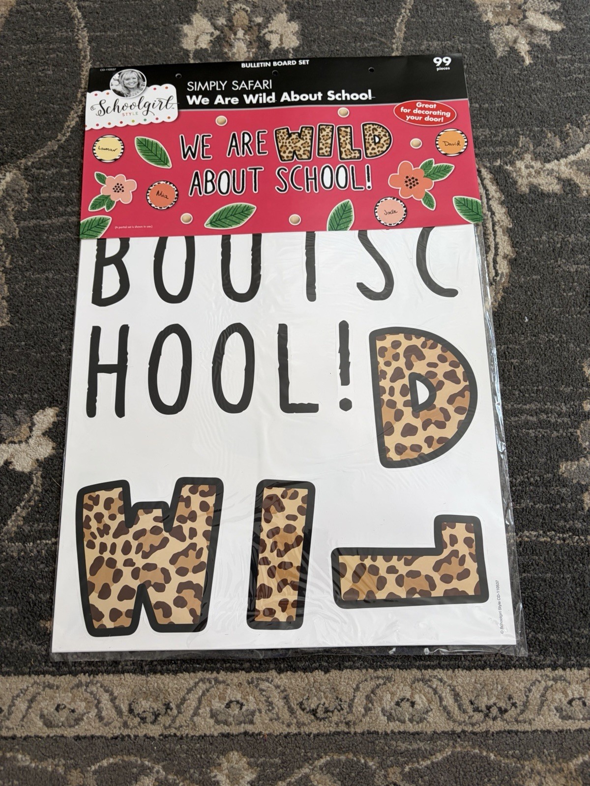 Carson Dellosa Schoolgirl We Are Wild About School Bulletin Board Set (CD 110537