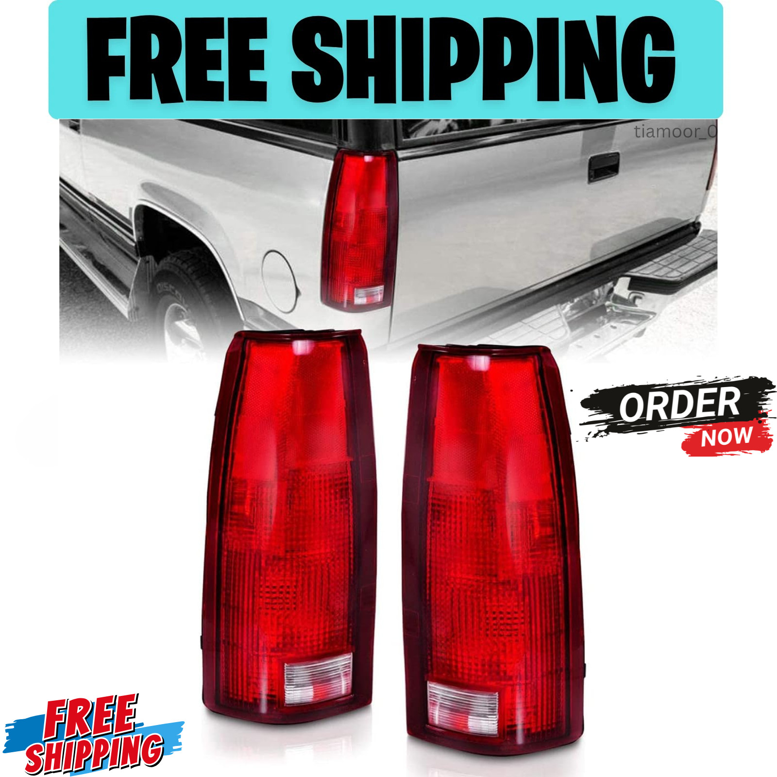 OE Replacement Halogen Tail Lights For Chevy GMC c1500 C/K C10 Silverado Sierra