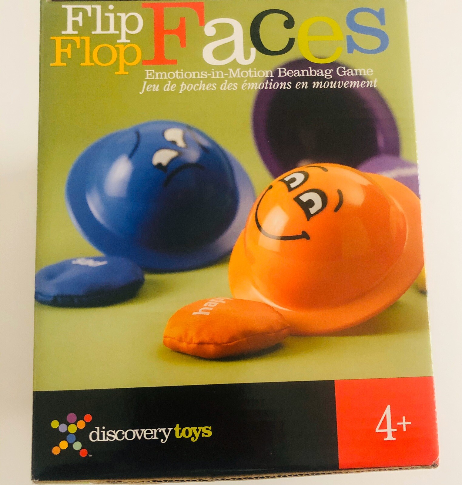 Discovery Toys Flip Flop Faces – Emotions-In-Motion – Beanbag Toss Game