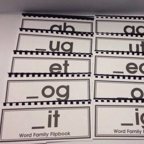 Word Family Flip Books – Set of 12 – Kit One