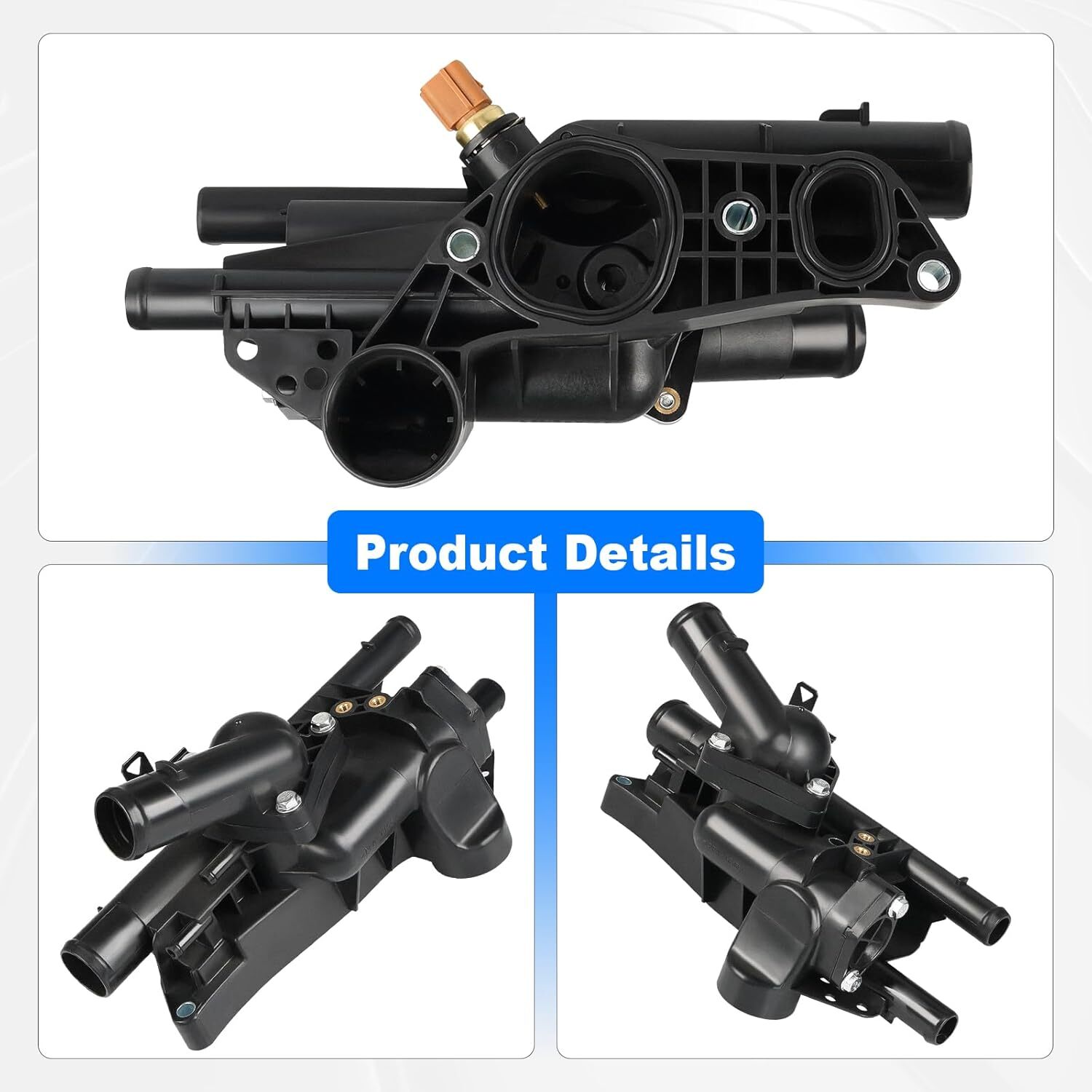Engine Coolant Thermostat Housing Assembly Replacement for 256002G600 Compatible