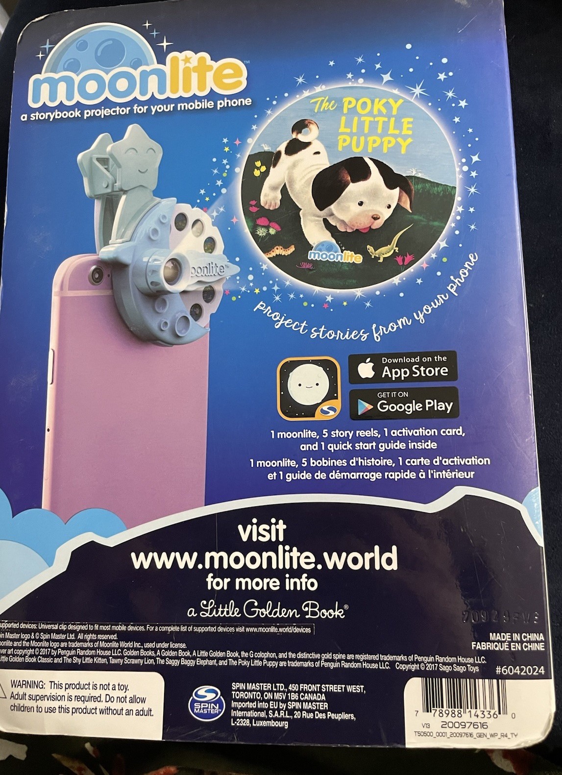 Moonlite Golden Book Projector Gift Pack Lot w Extra Story Reels (3)