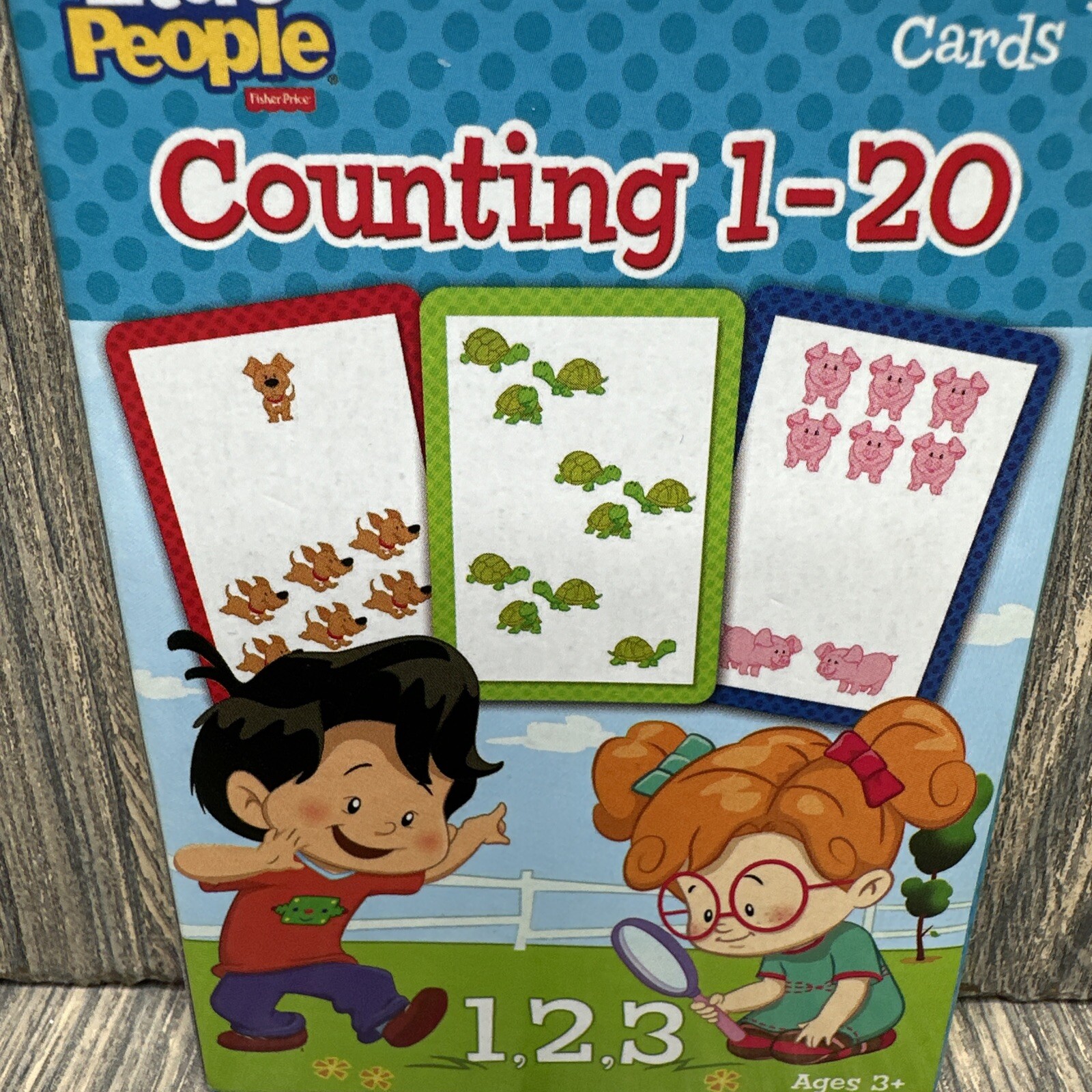 Little People Learning Flash Cards Counting 1-20 Ages 3+