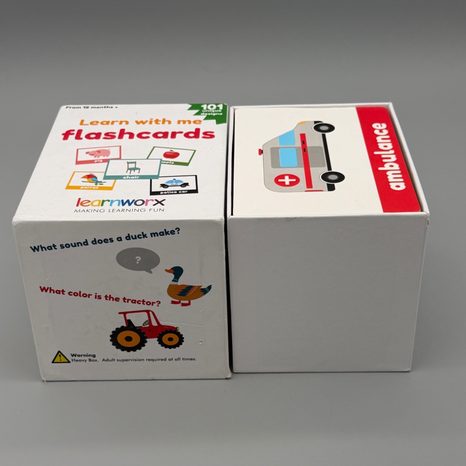 Learnworx Educational Flashcards 101 Unique Designs For Kids Ages 12 Months+