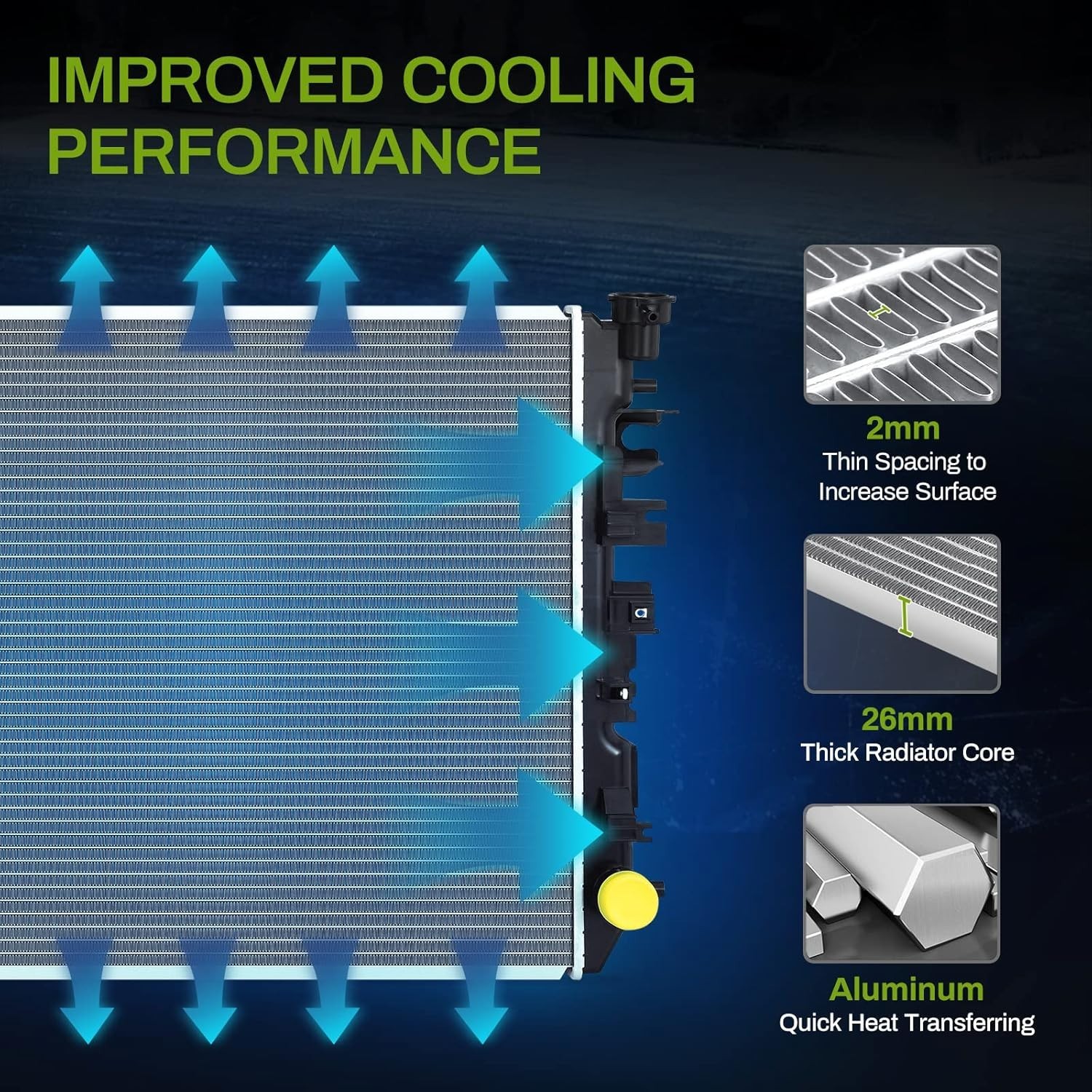 AUTOSAVER88 Radiator Compatible with 2009-2018 Ram 1500 2011-2013 Ram 2500 3500