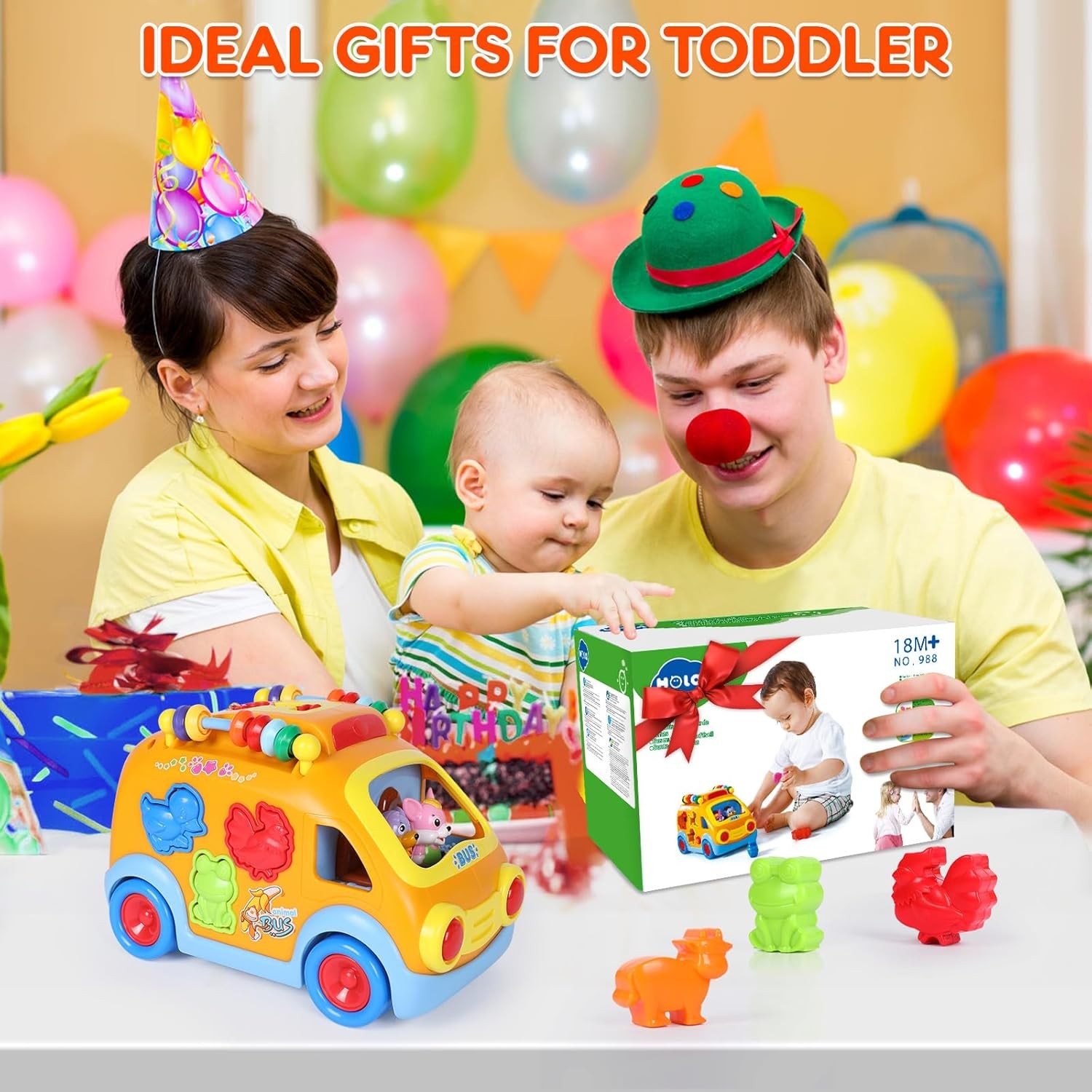Toy Cars for 2 Year Old Boy Toys, Baby Boy Gifts, Musical Learning Crawling Toys