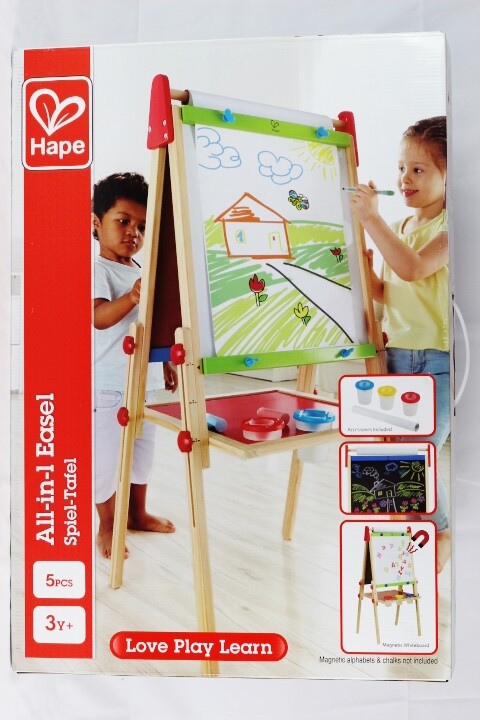 Hape Kids All in 1 Wooden Art Easel Chalkboard E1010 Love Play Learn