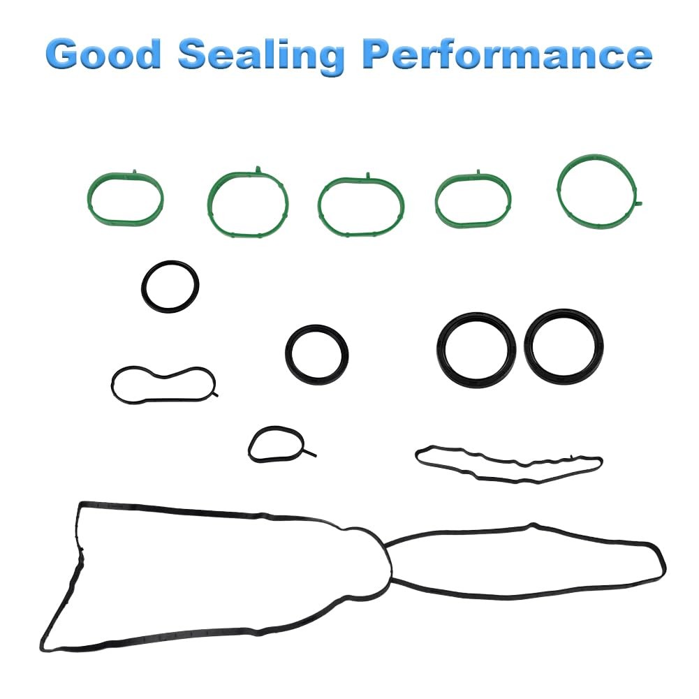 Engine Cylinder Head Gasket Set with Bolts Compatible with Ford Fiesta 1.6L