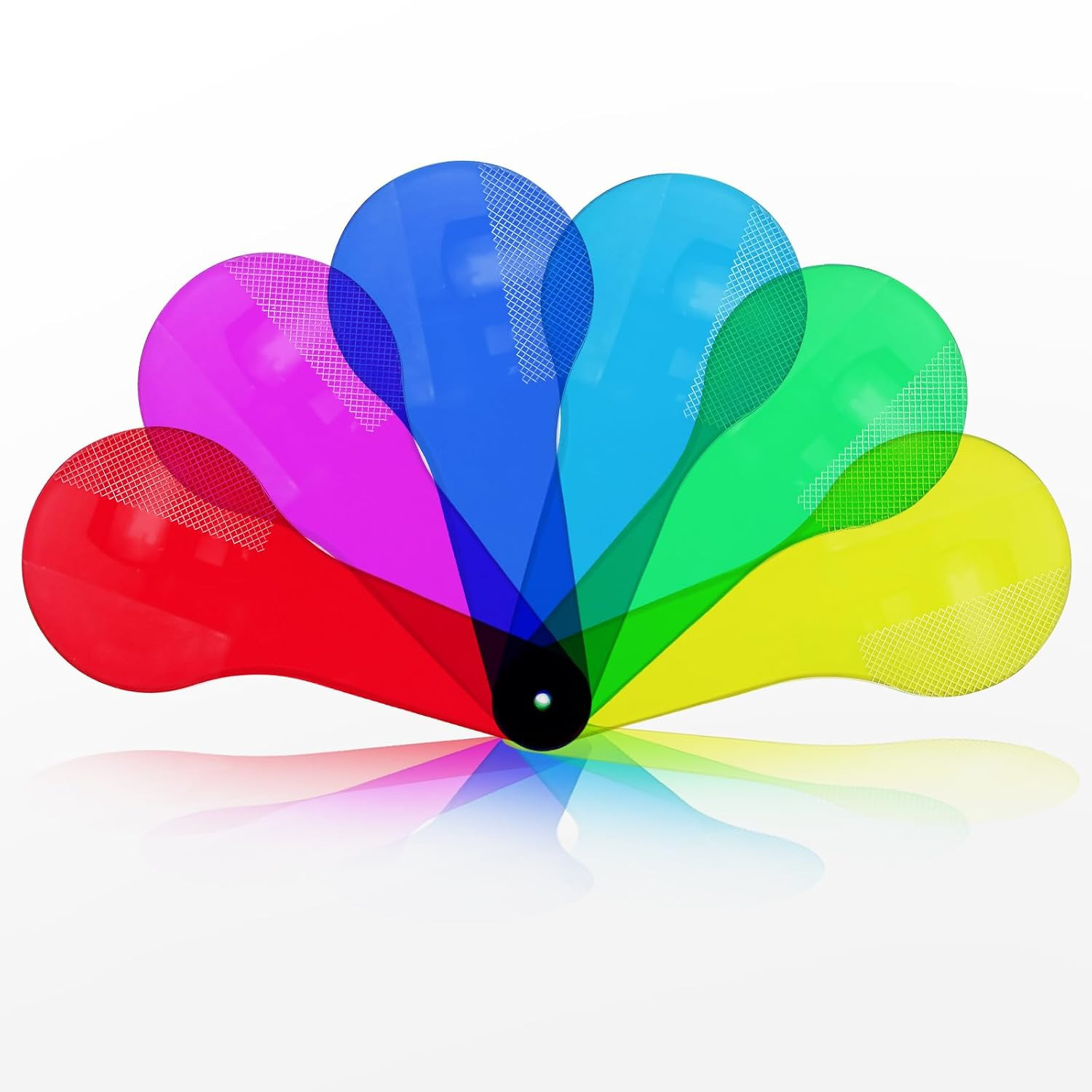 6Pcs Color Paddles,Transparent Optics Filter Plate Color Learning for Learning