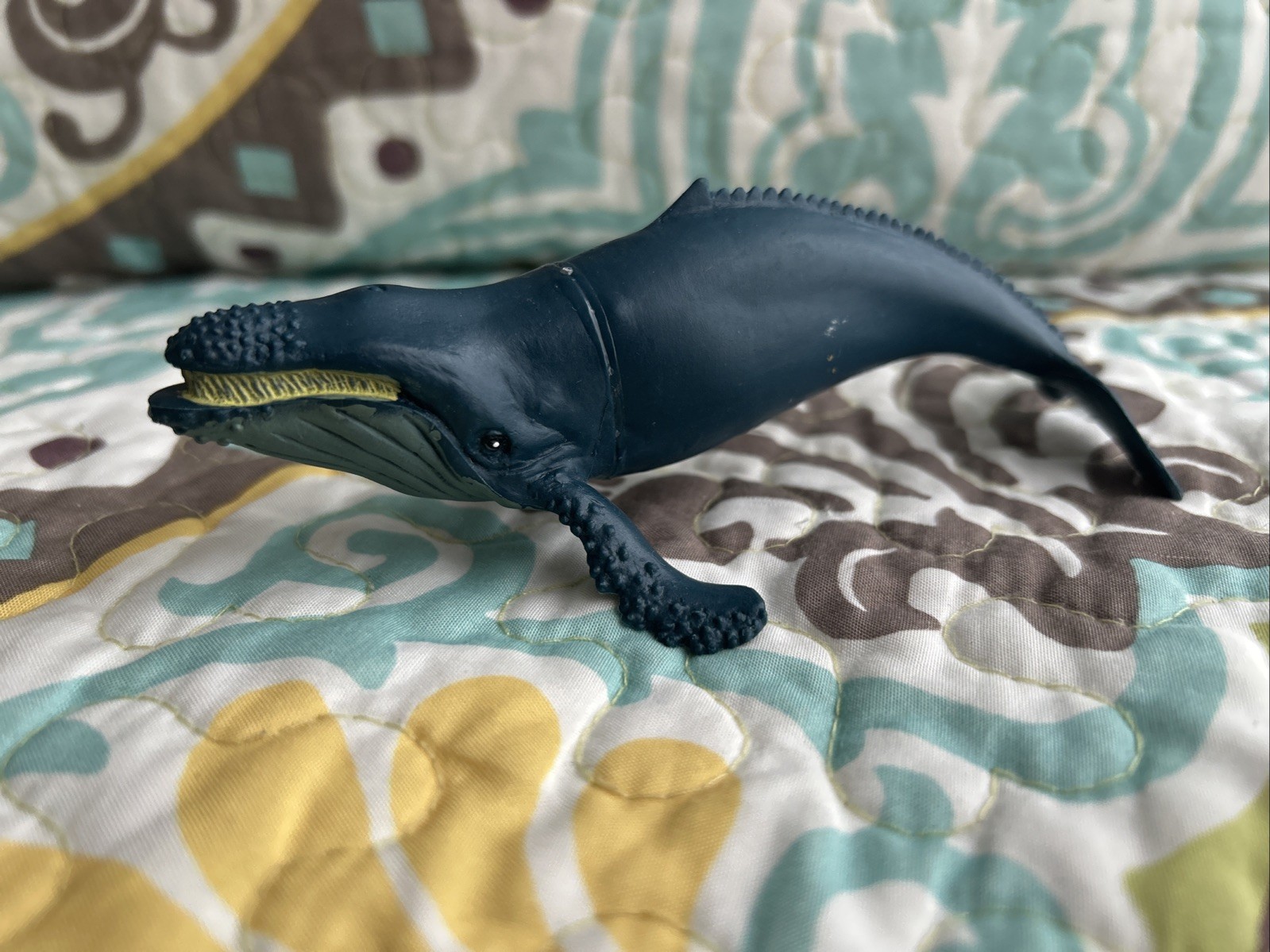 Realistic Humpback Whale Toy 6” Plastic Replica Sea Life Decor Cake Topper