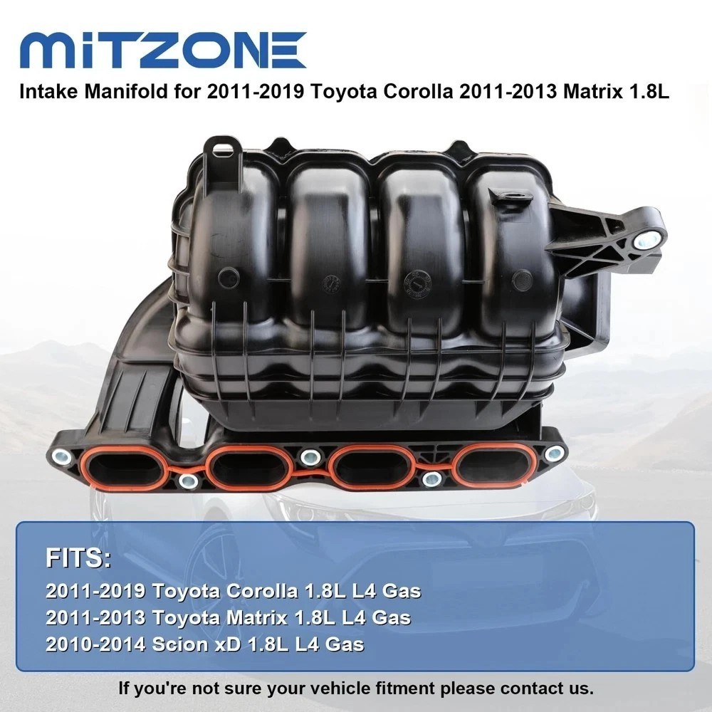 MITZONE Intake Manifold Compatible with 2011-2019 Toyota Corolla 2011-2013 Ma…