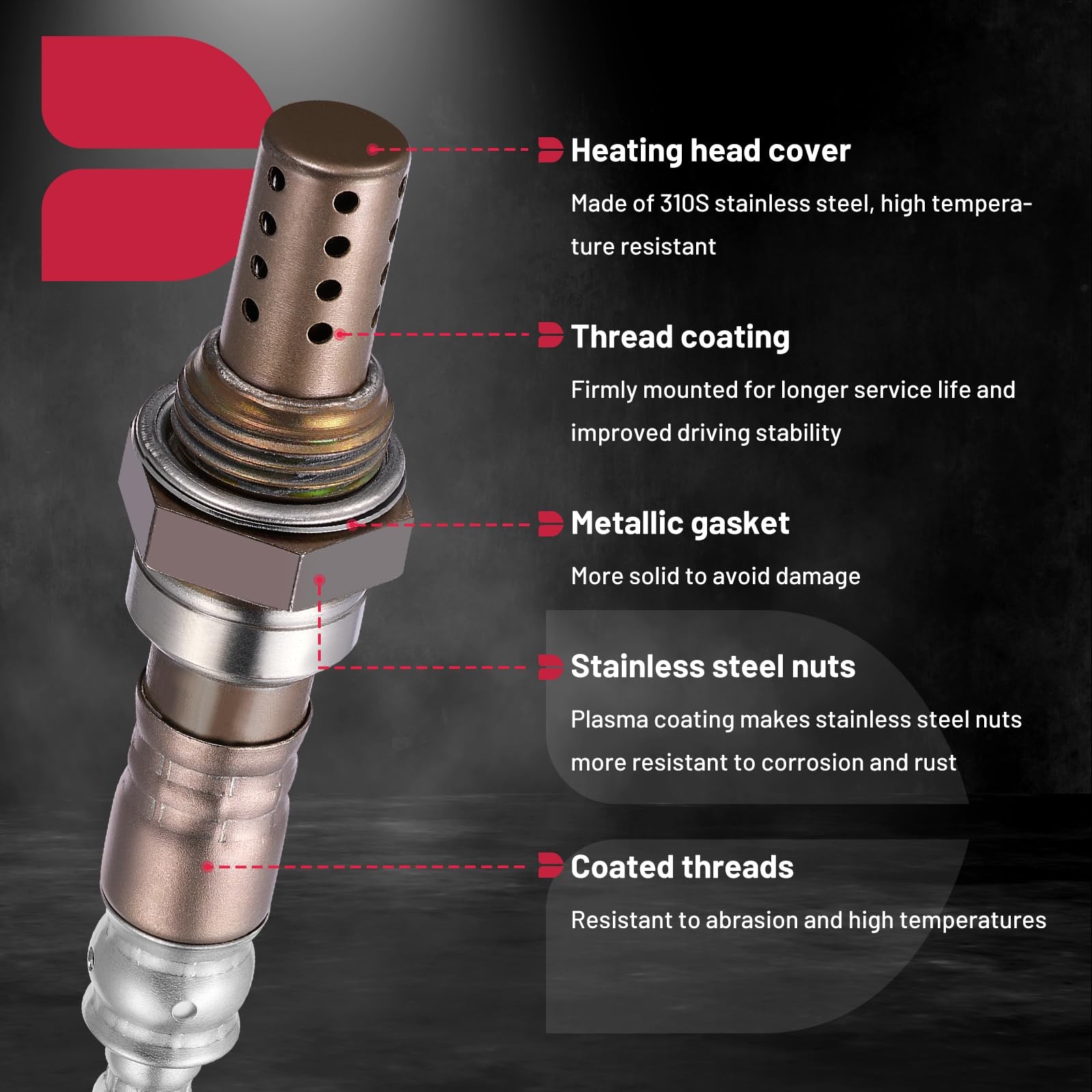 BDFHYK Oxygen Sensor Upstream & Downstream O2 Sensor, Compatible with Lexus…