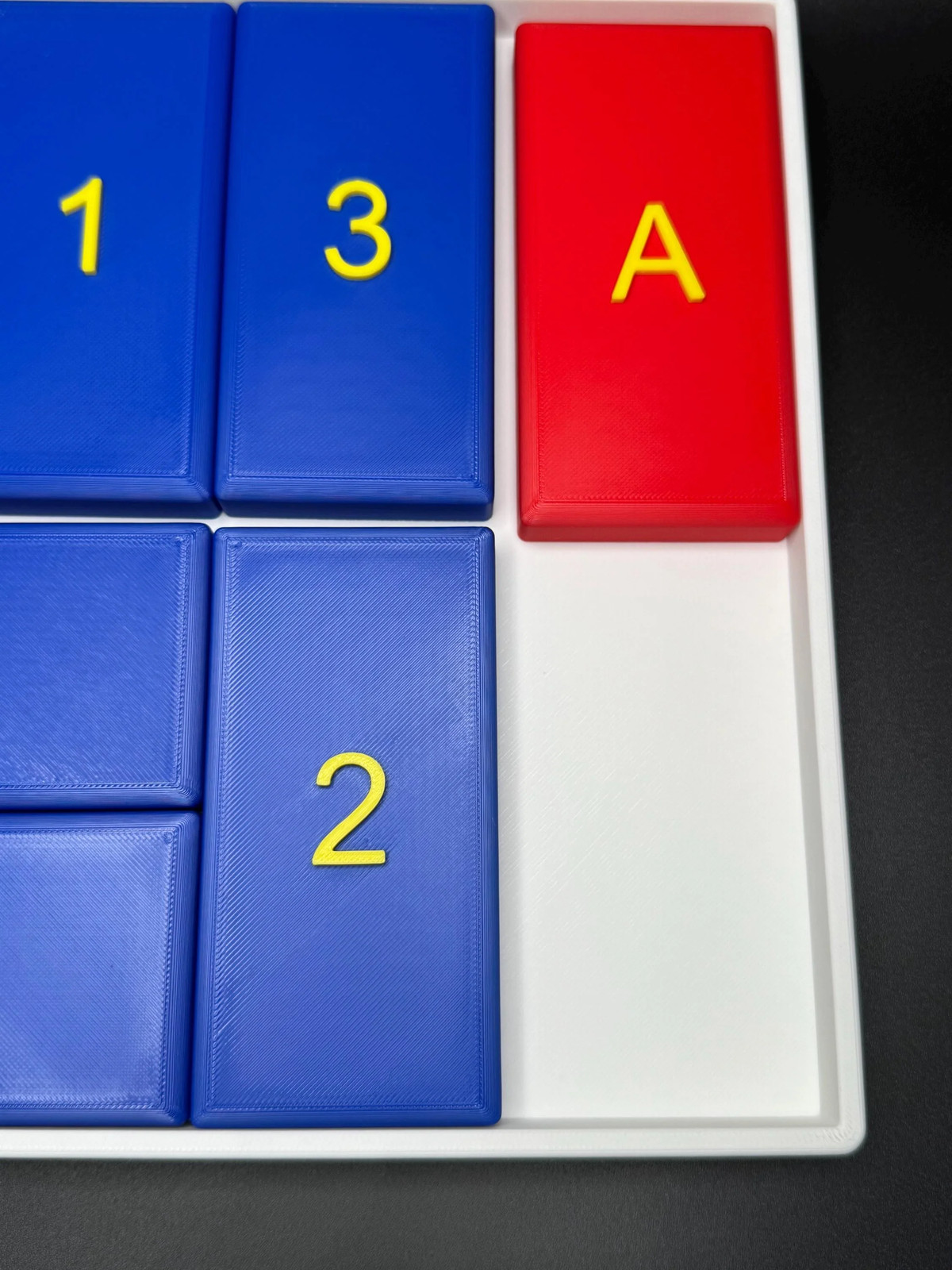 The A and B Puzzle – Modern Recreation of a Classic Sliding Puzzle – Large 3D