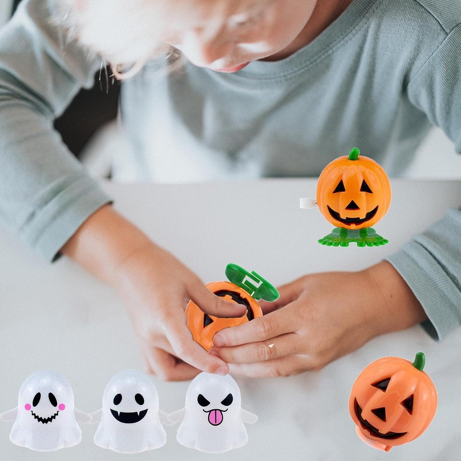 Wind-up toys for Halloween parties, Christmas, birthday parties, set of 6. 002