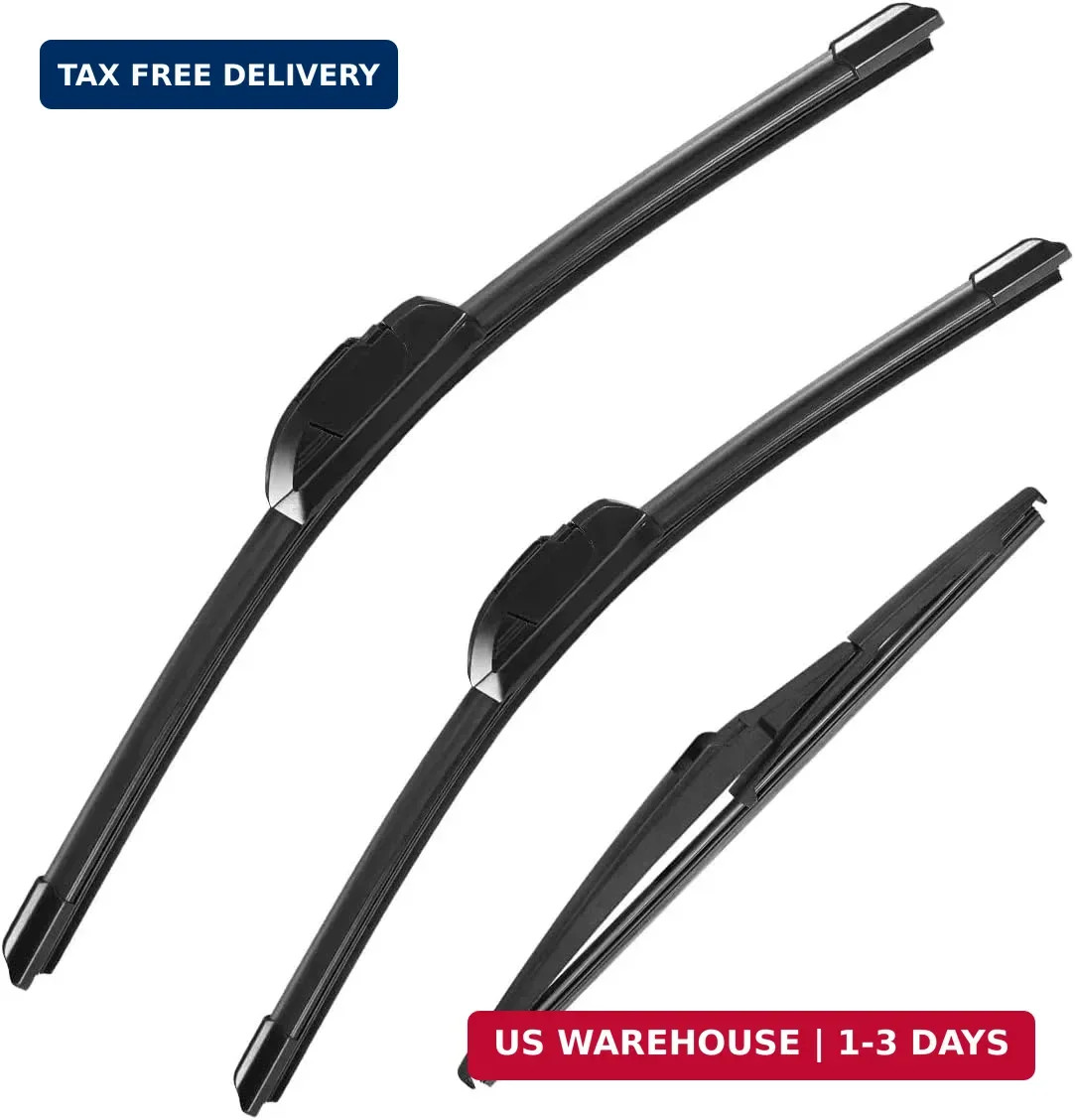 3 Pack Windshield Wiper Blades Compatible With Toyota RAV4 2019-2022 Front and R
