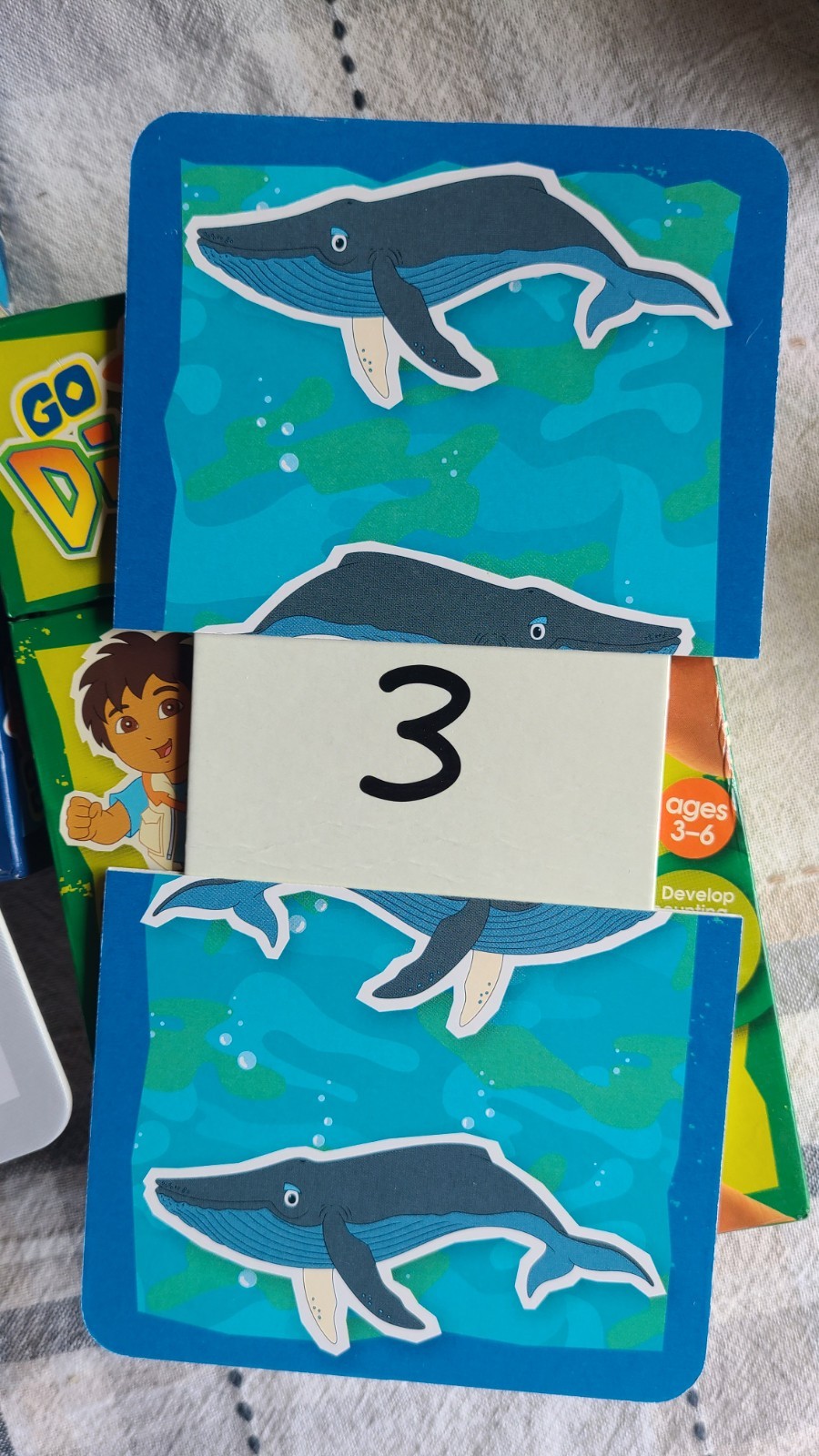 Nick Jr. Go, Diego, Go! Slide & Learn Flash Cards Shapes/Colors Numbers